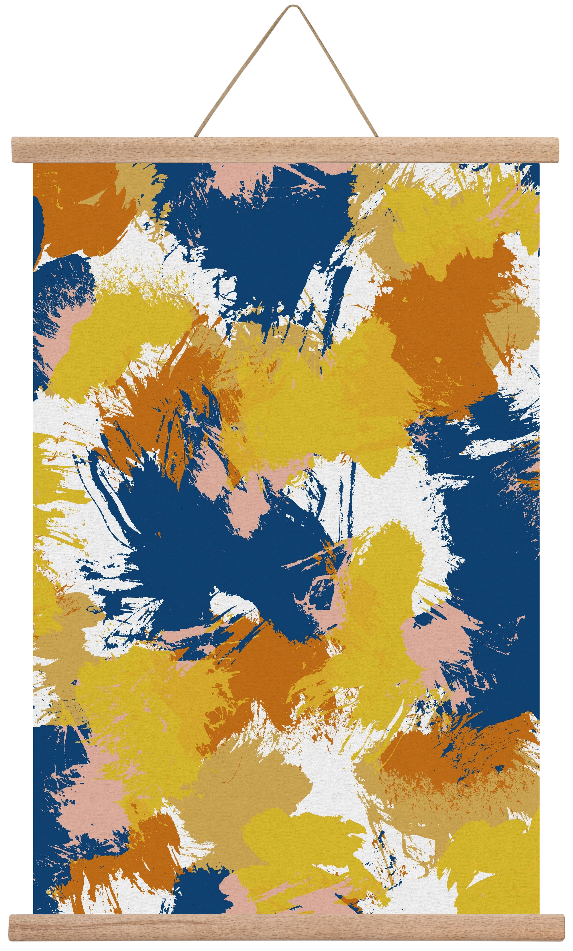 Colorful Abstract I, 40x60 cm (40x60 cm), Tölgy akasztó