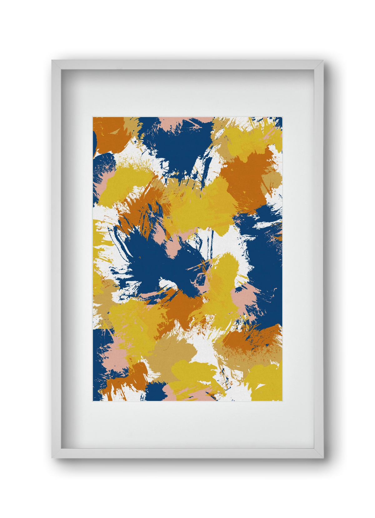 Colorful Abstract I, 30x45 cm (20x30 cm), Fehér keret, paszpartuval