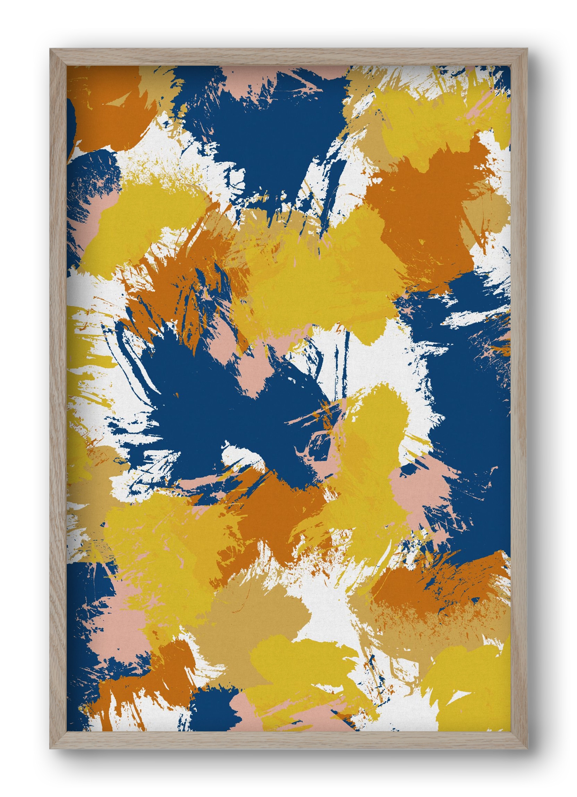 Colorful Abstract I, 40x60 cm (40x60 cm), Tölgy keret