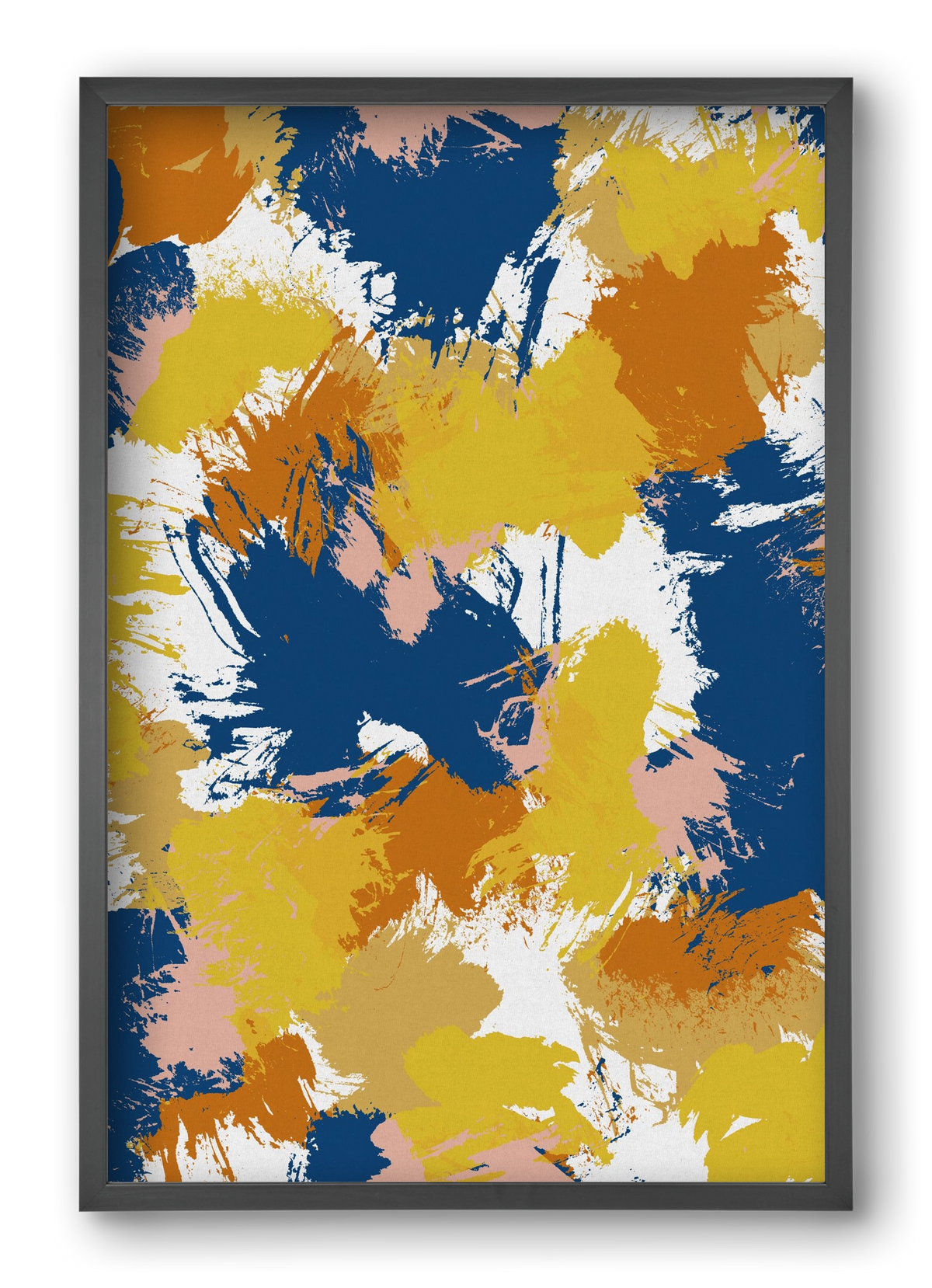 Colorful Abstract I, 40x60 cm (40x60 cm), Fekete keret