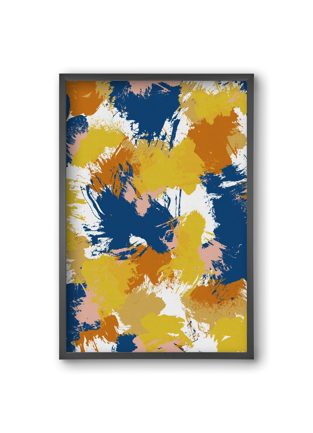 Colorful Abstract I, 20x30 cm (20x30 cm), Fekete keret