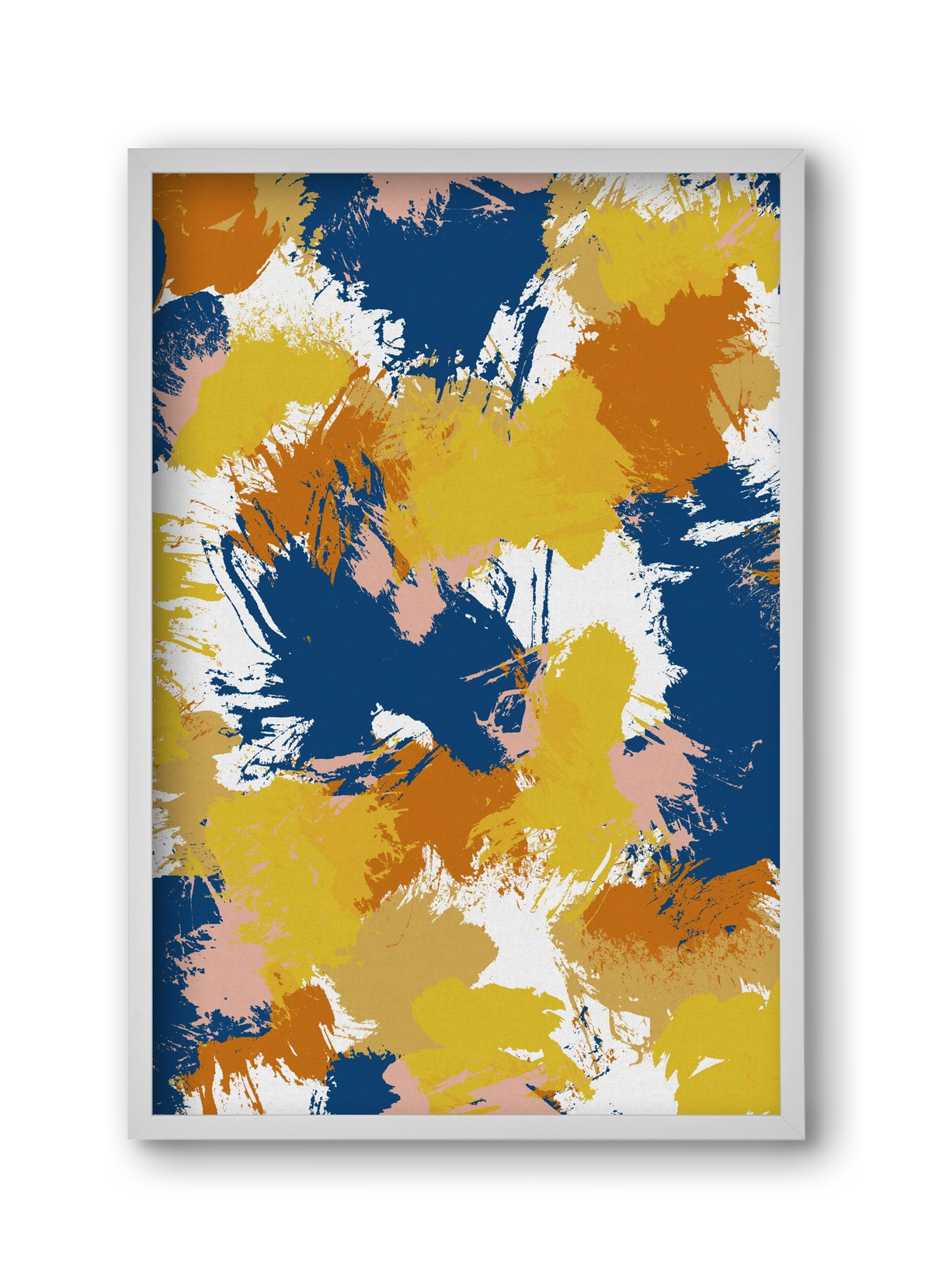 Colorful Abstract I, 30x45 cm (30x45 cm), Fehér keret