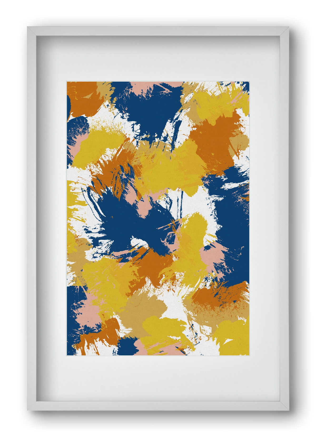 Colorful Abstract I, 40x60 cm (30x45 cm), Fehér keret, paszpartuval