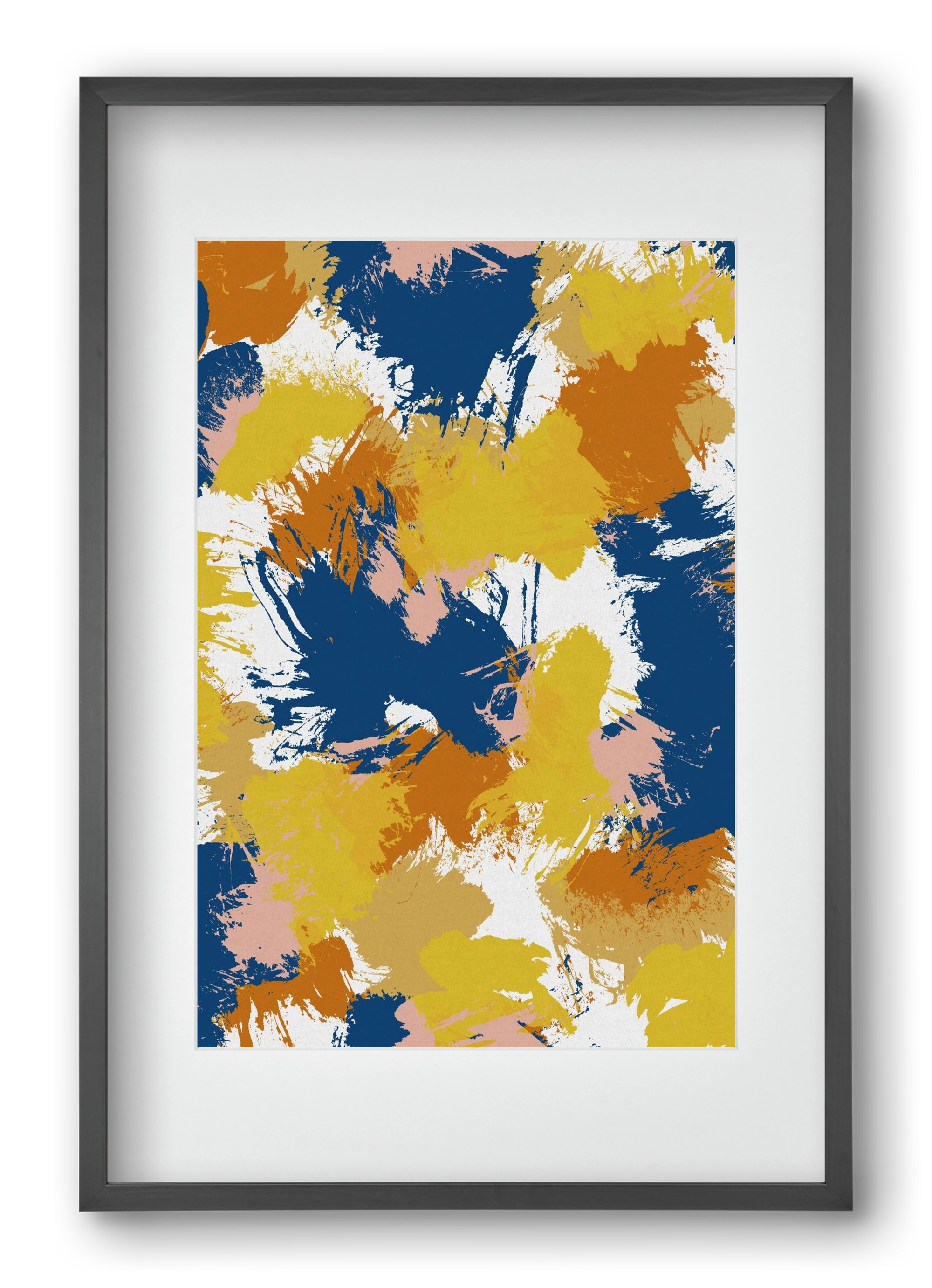 Colorful Abstract I, 40x60 cm (30x45 cm), Fekete keret, paszpartuval