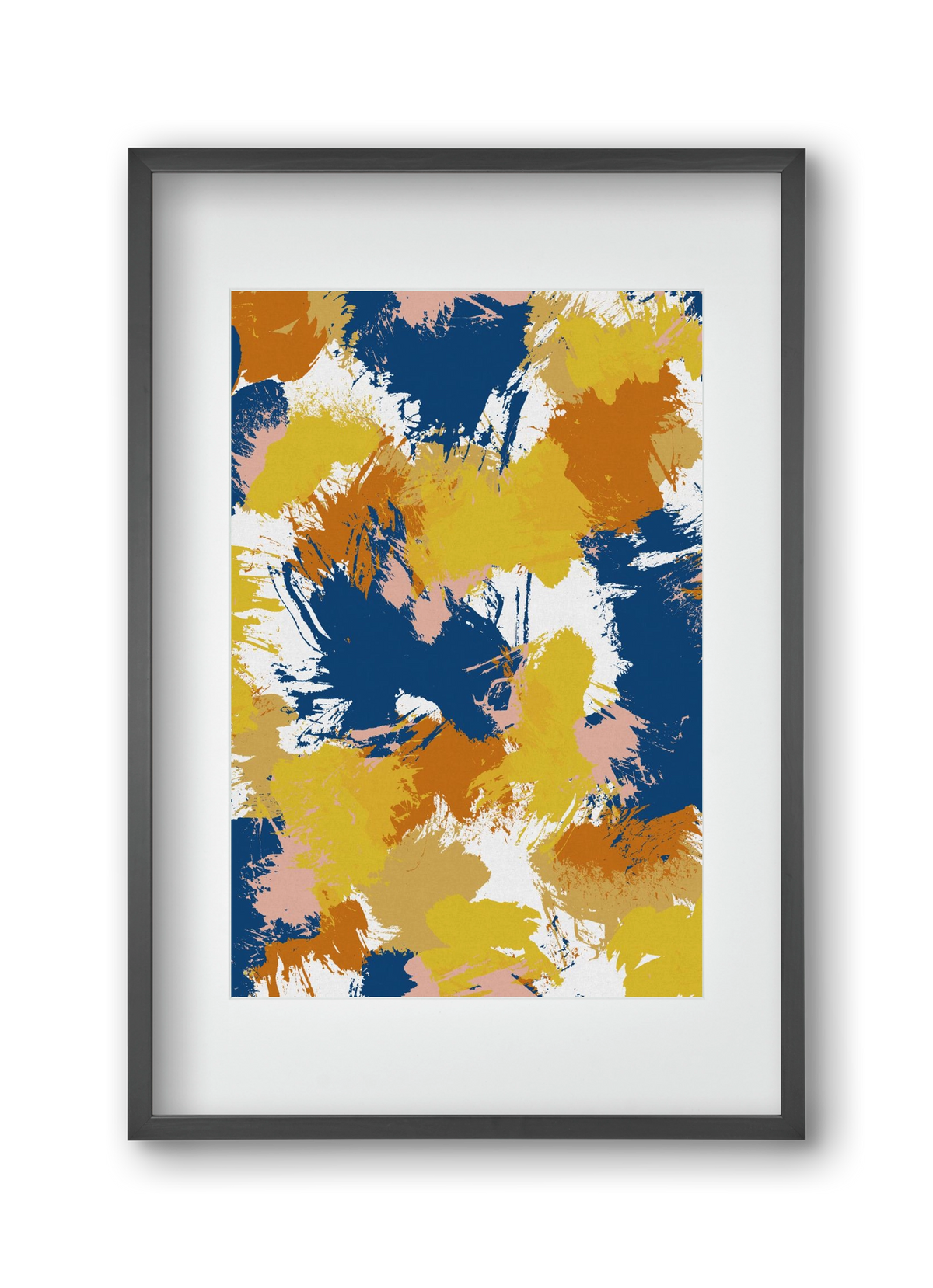 Colorful Abstract I, 30x45 cm (20x30 cm), Fekete keret, paszpartuval