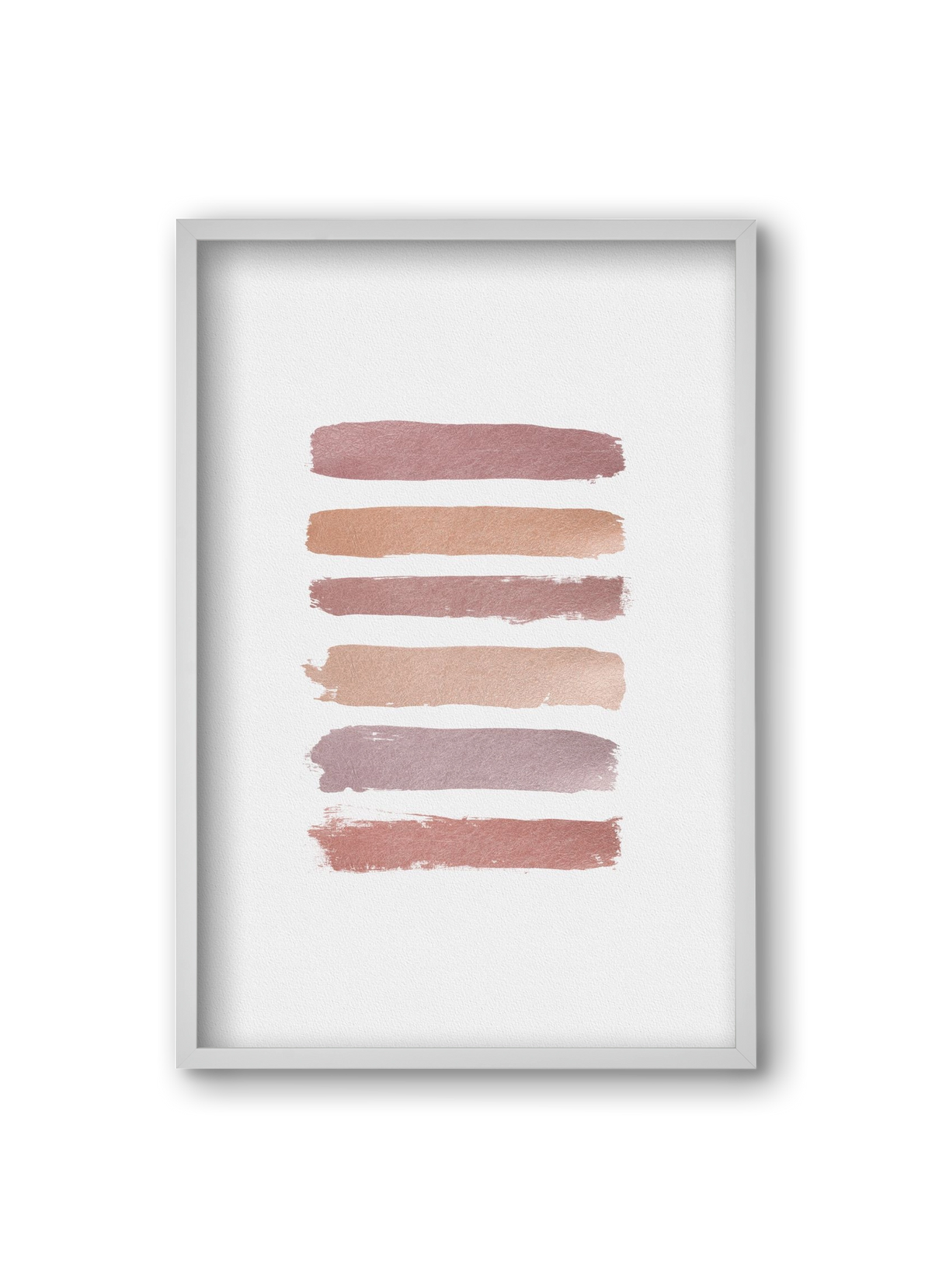 Dusty Rose Stripes, 20x30 cm (20x30 cm), Fehér keret