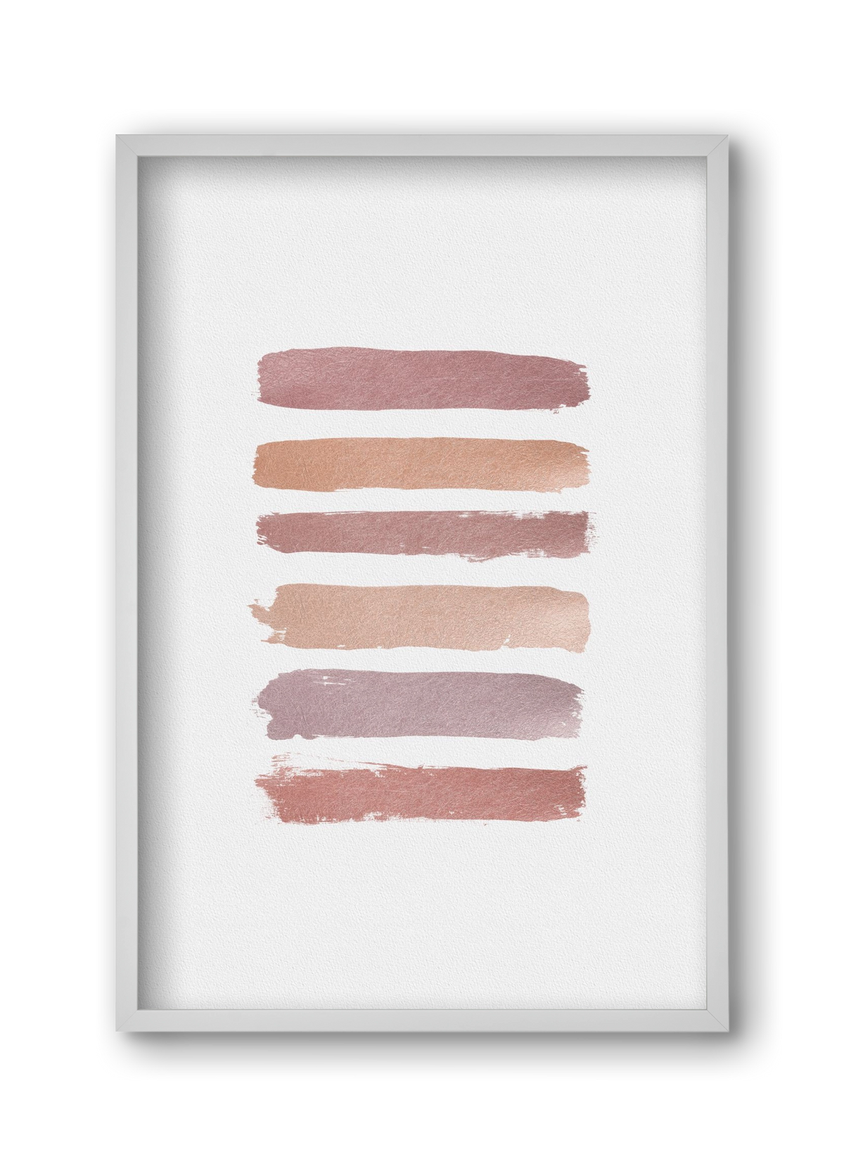 Dusty Rose Stripes, 30x45 cm (30x45 cm), Fehér keret