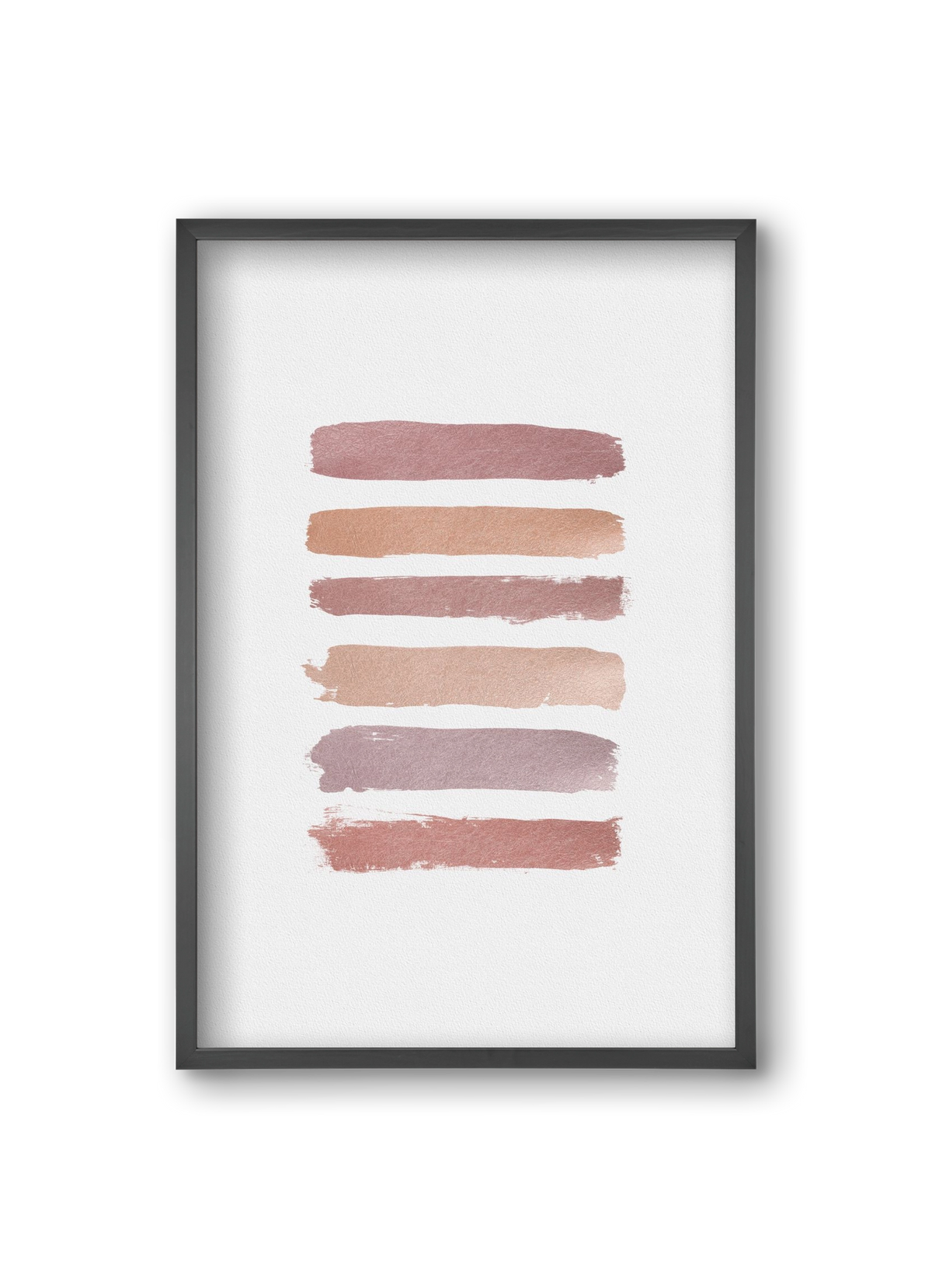 Dusty Rose Stripes, 20x30 cm (20x30 cm), Fekete keret