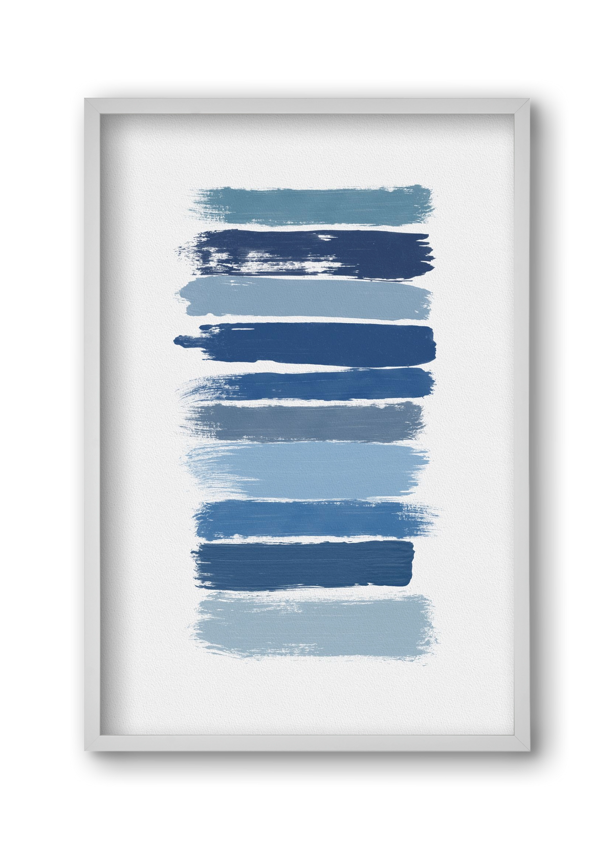 Ombre Blue, 30x45 cm (30x45 cm), Fehér keret