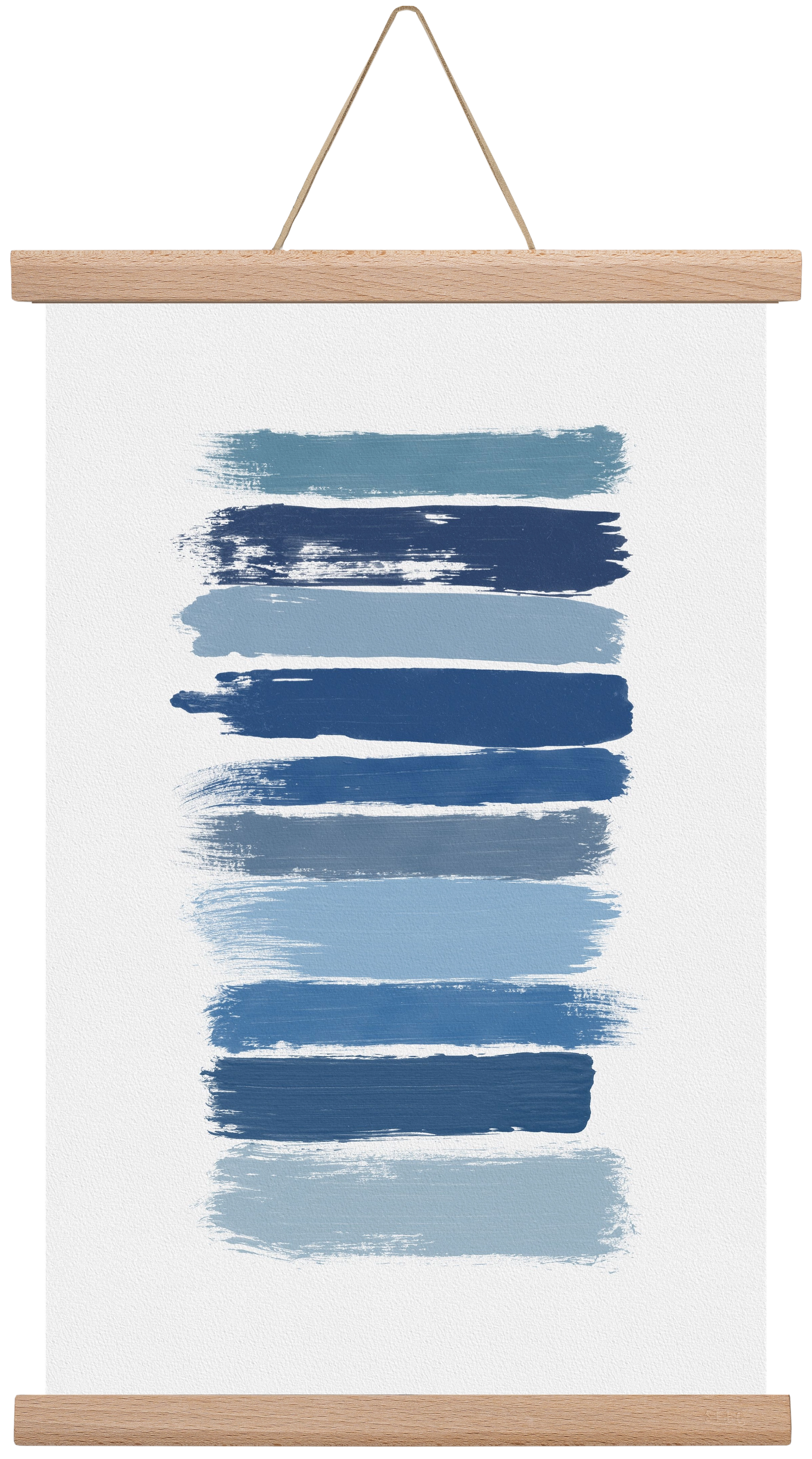 Ombre Blue, 30x45 cm (30x45 cm), Tölgy akasztó