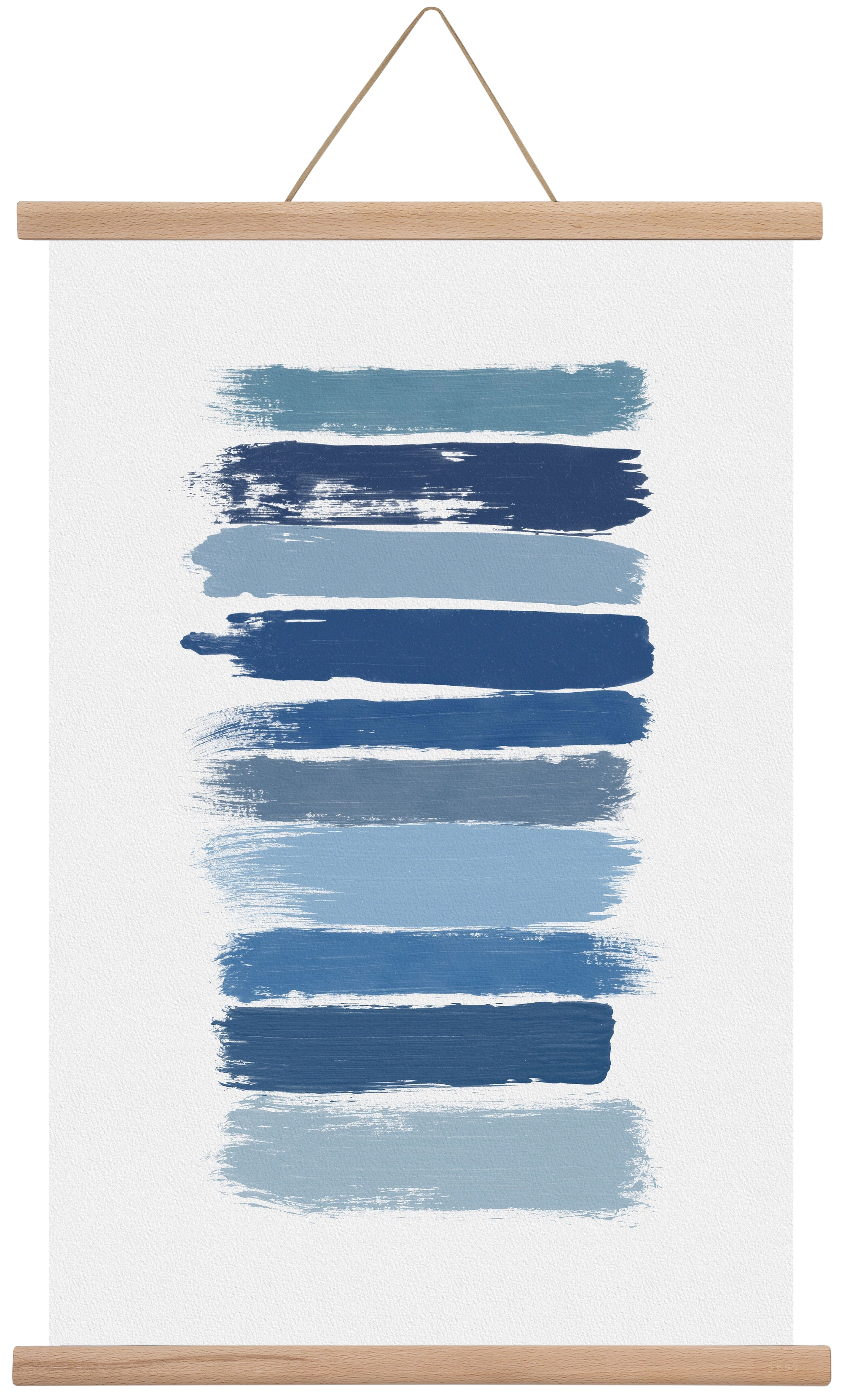 Ombre Blue, 40x60 cm (40x60 cm), Tölgy akasztó