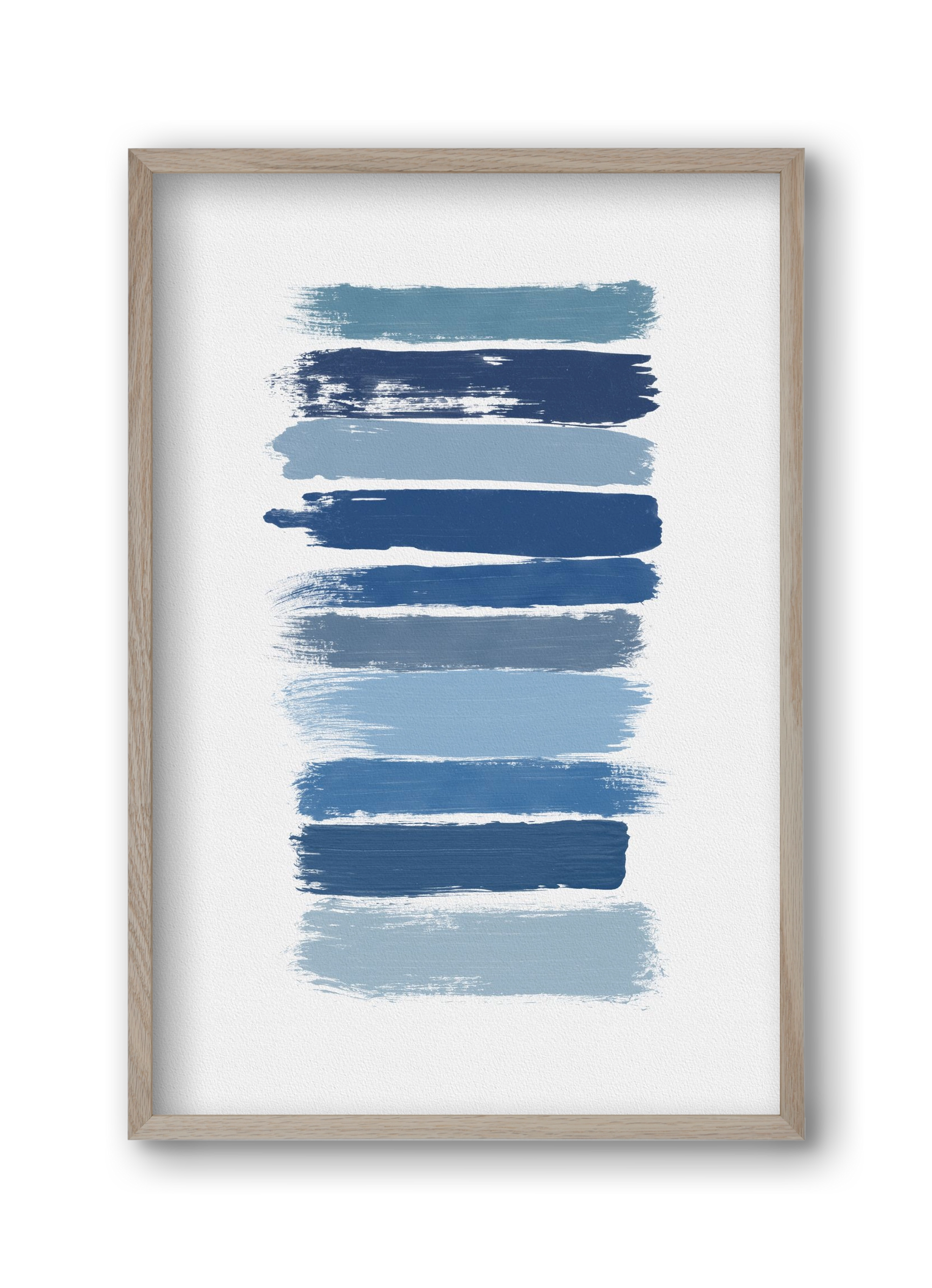 Ombre Blue, 30x45 cm (30x45 cm), Tölgy keret