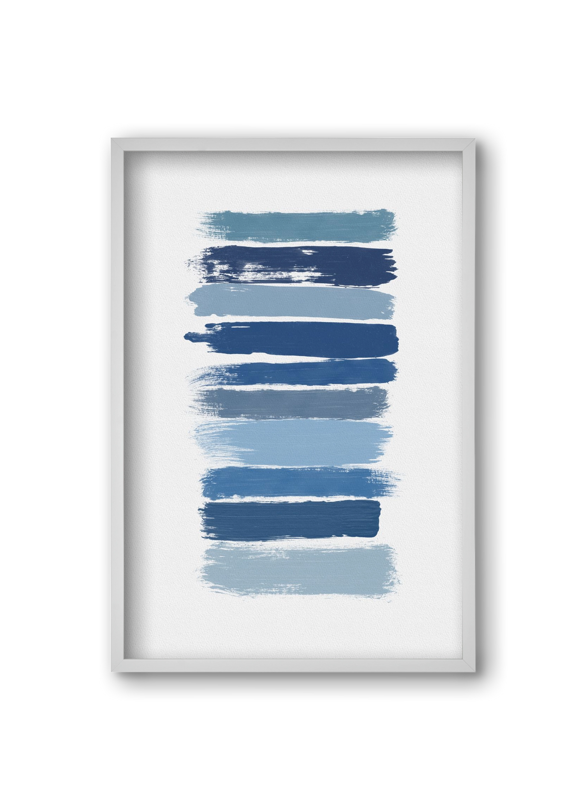 Ombre Blue, 20x30 cm (20x30 cm), Fehér keret