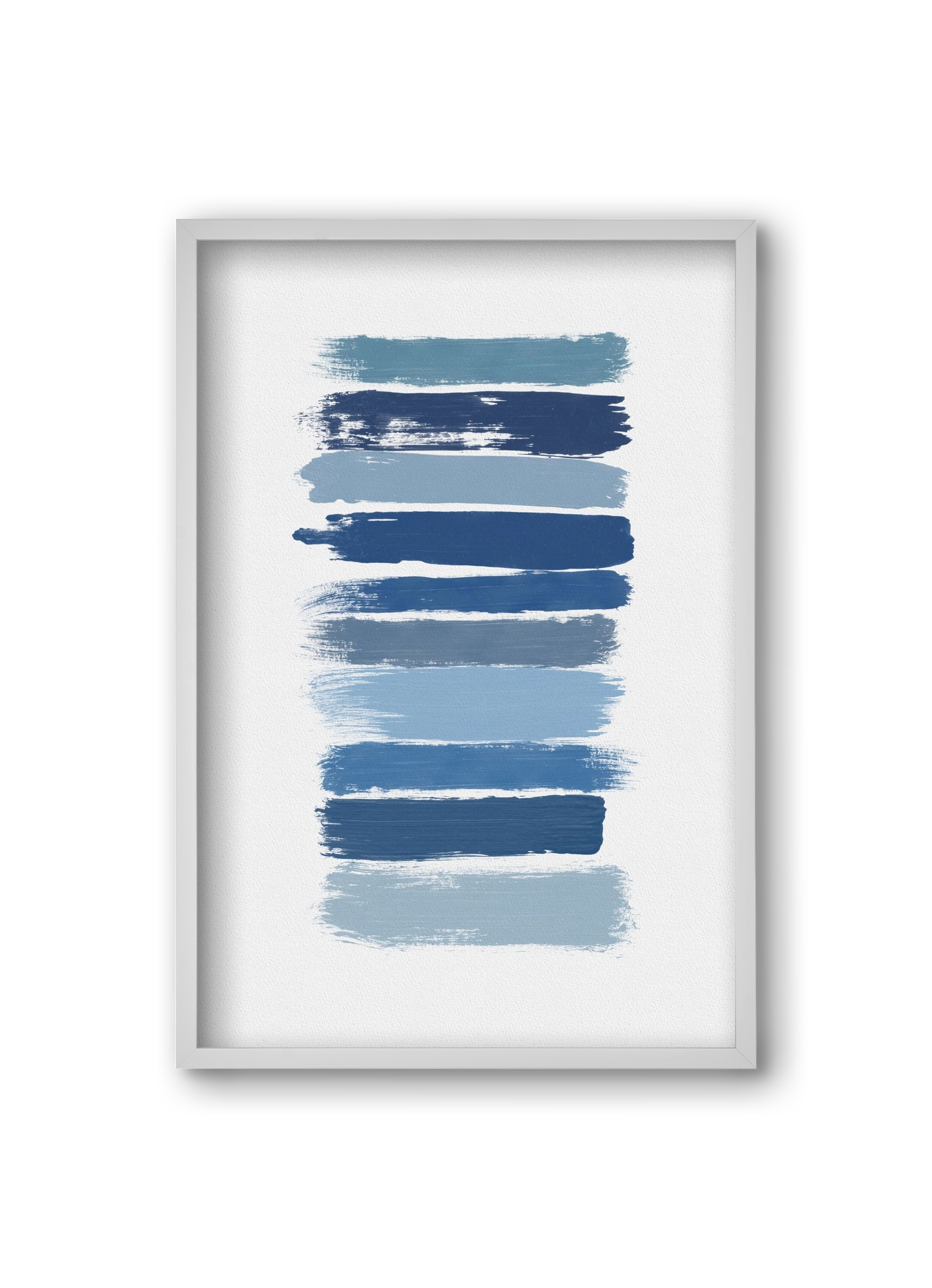 Ombre Blue, 20x30 cm (20x30 cm), Fehér keret
