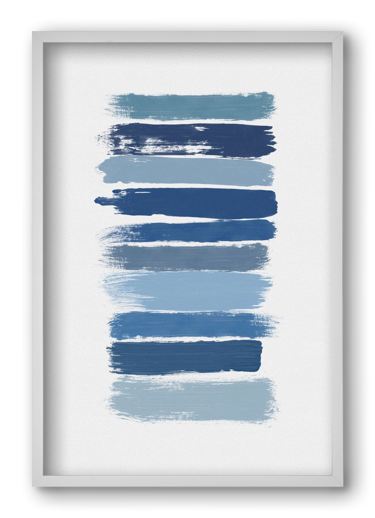 Ombre Blue, 40x60 cm (40x60 cm), Fehér keret