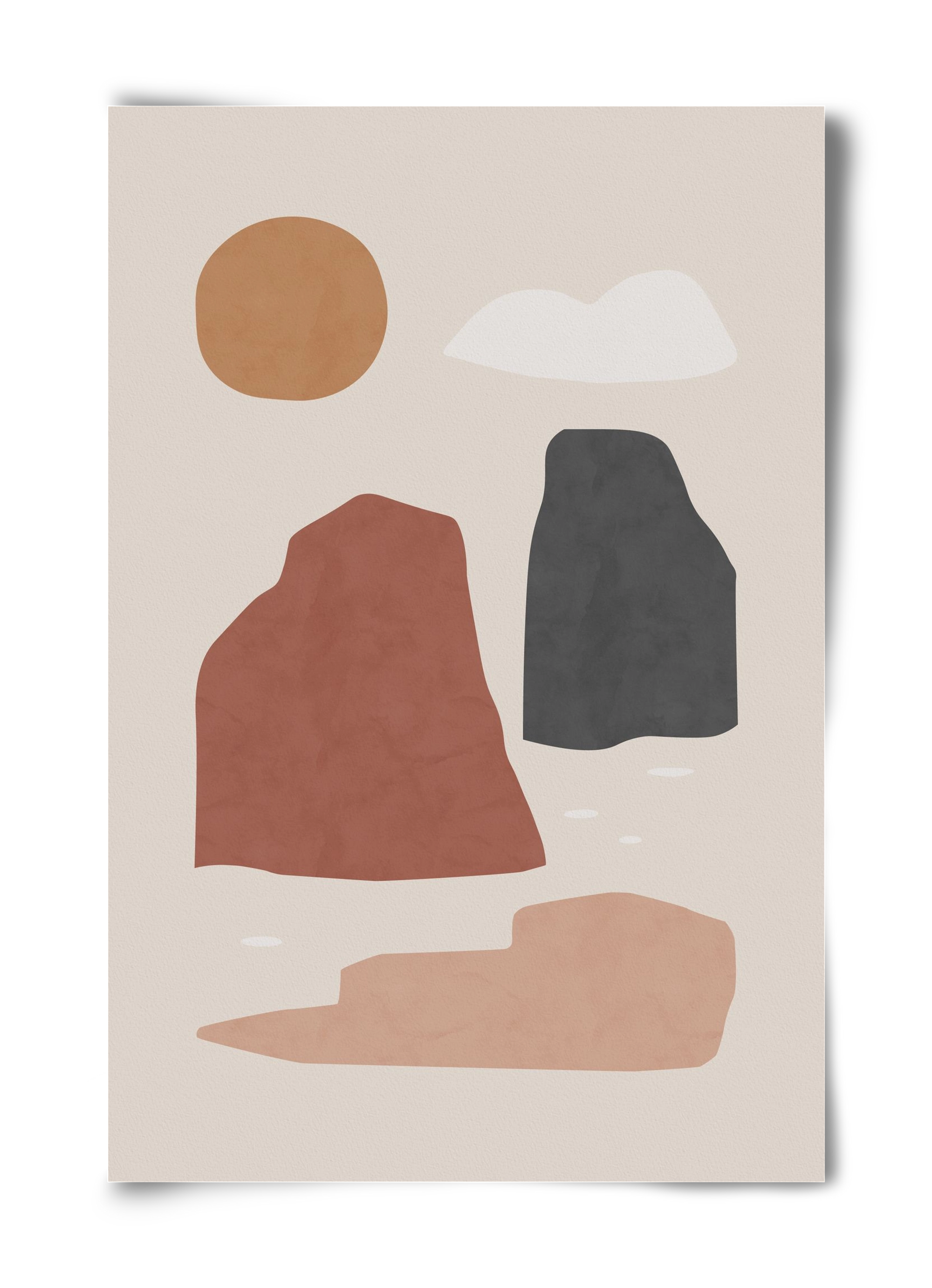 Landscape & Sun, 40x60 cm, Keret nélkül