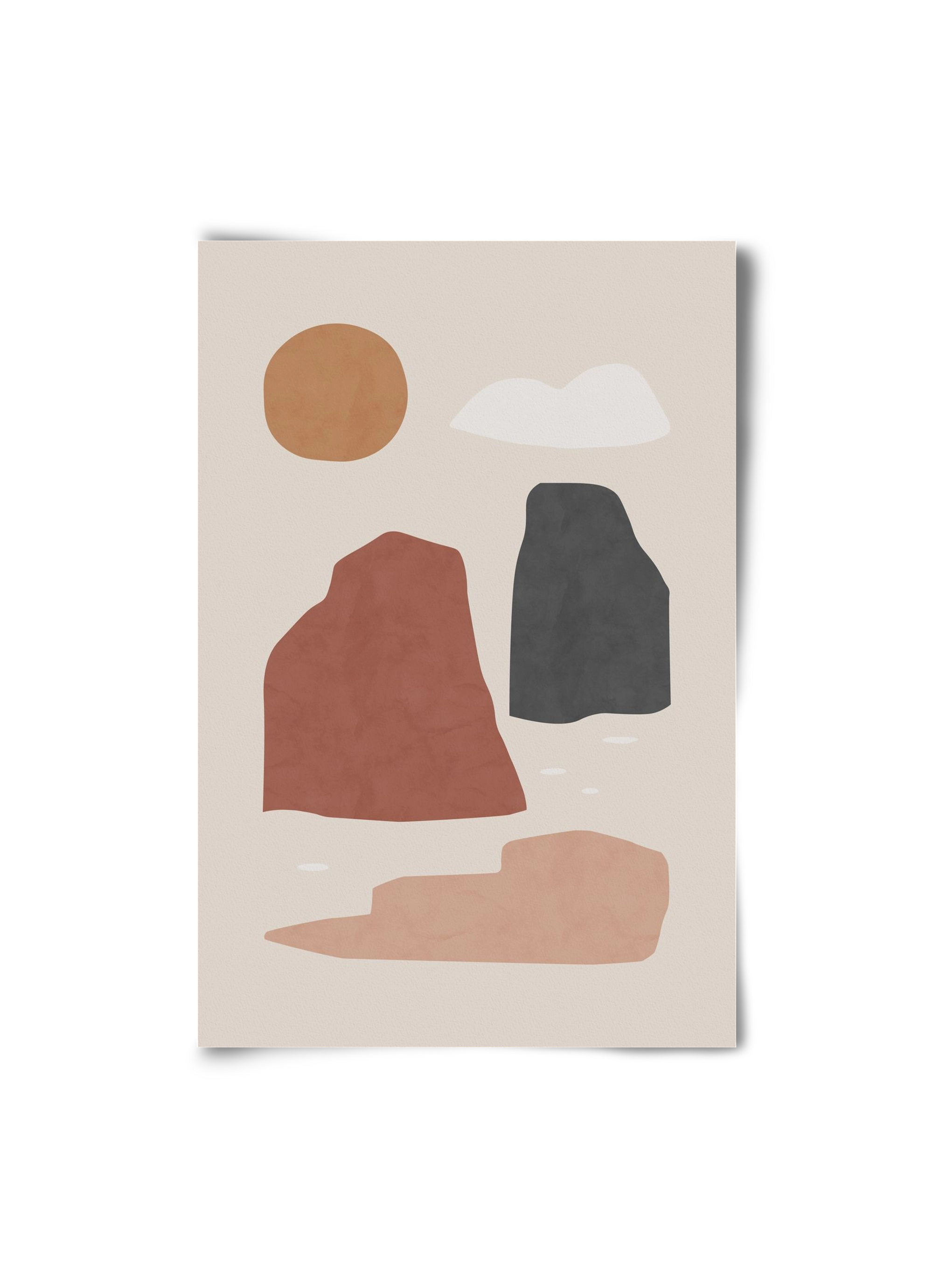 Landscape & Sun, 20x30 cm, Keret nélkül