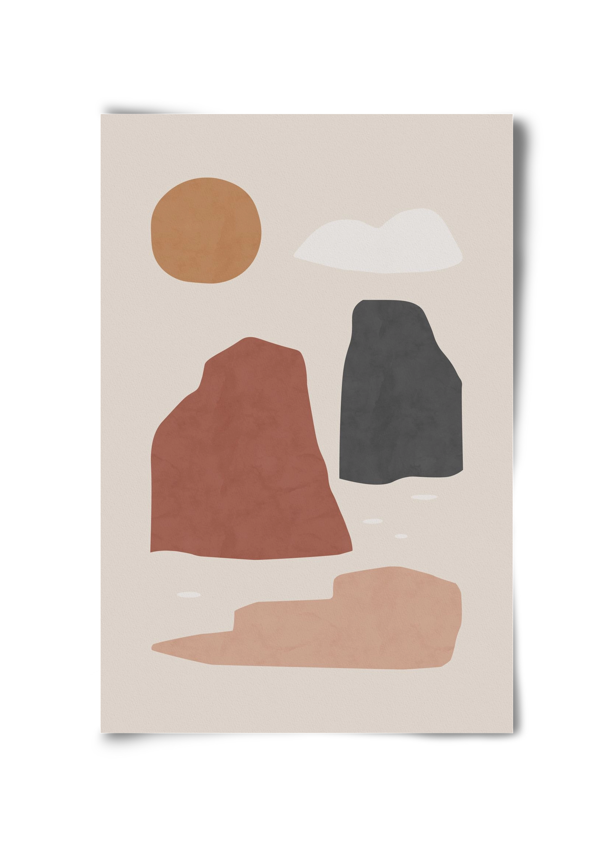 Landscape & Sun, 30x45 cm, Keret nélkül