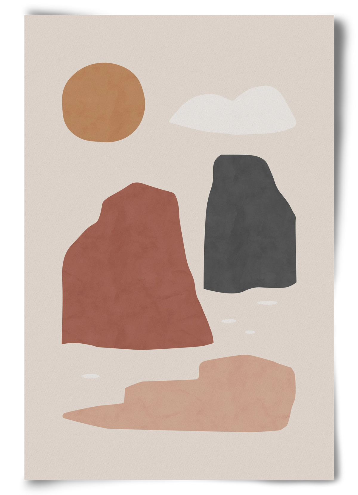 Landscape & Sun, 60x90 cm, Keret nélkül