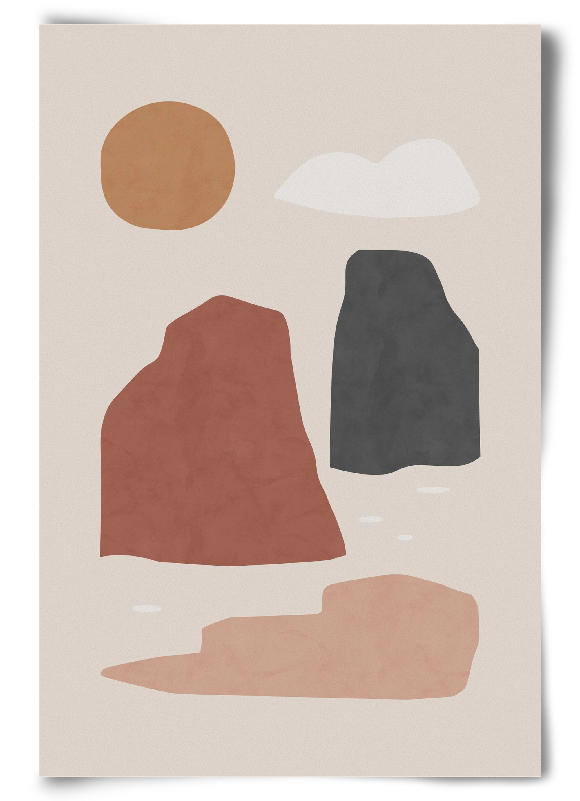 Landscape & Sun, 60x90 cm, Keret nélkül