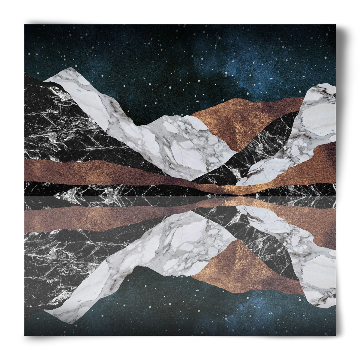 Landscape Mountains, 50x50 cm, Keret nélkül