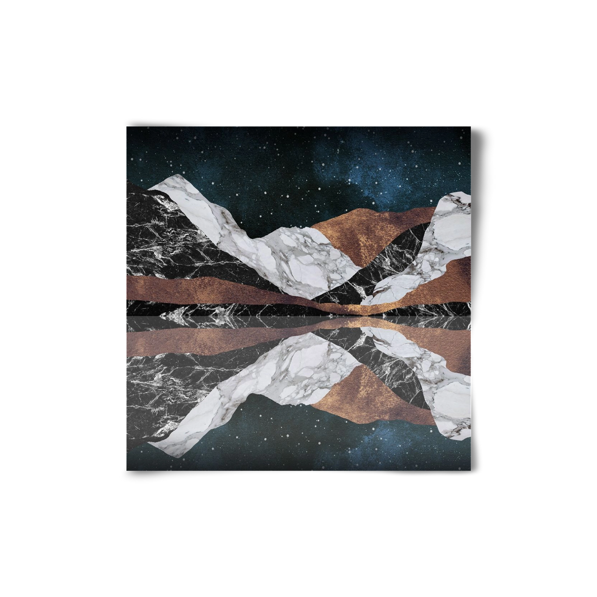 Landscape Mountains, 20x20 cm, Keret nélkül