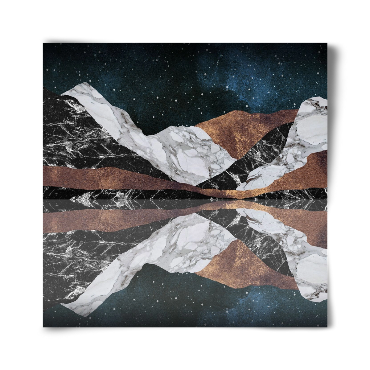 Landscape Mountains, 40x40 cm, Keret nélkül