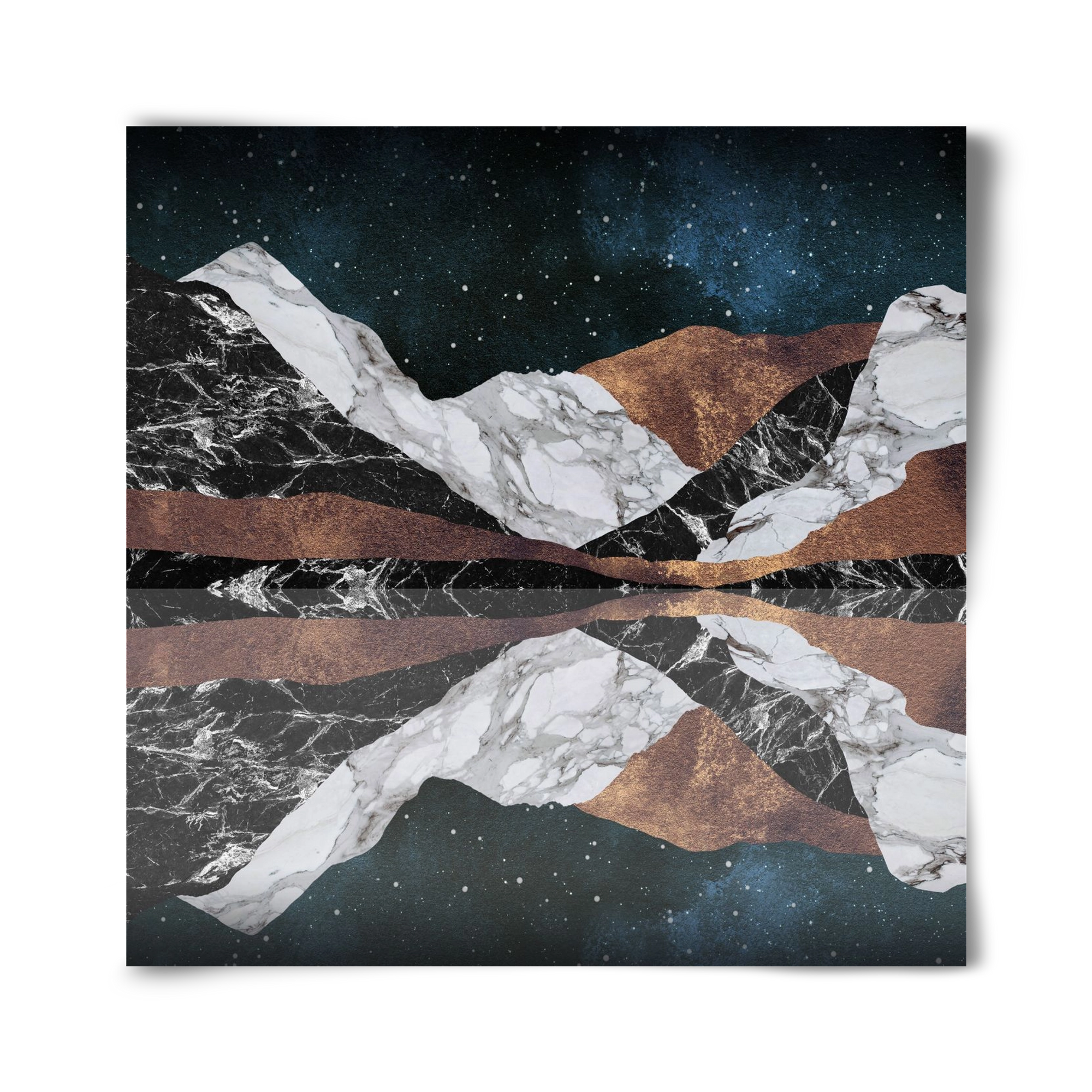 Landscape Mountains, 40x40 cm, Keret nélkül