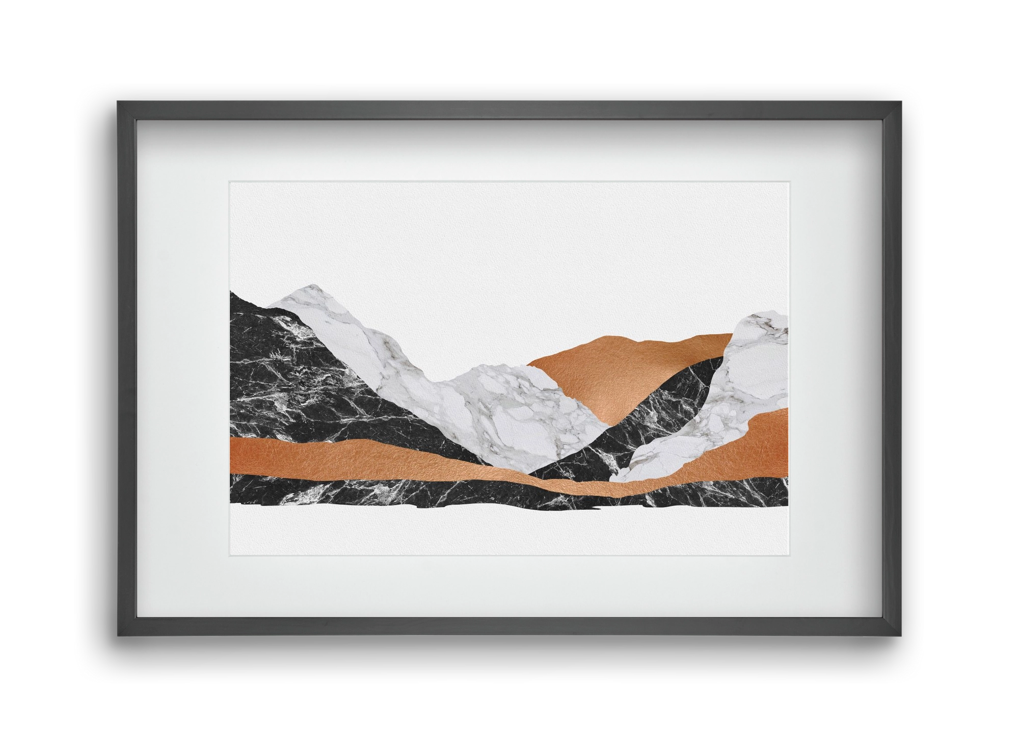 Marble Landscape I, 45x30 cm (30x20 cm), Fekete keret, paszpartuval