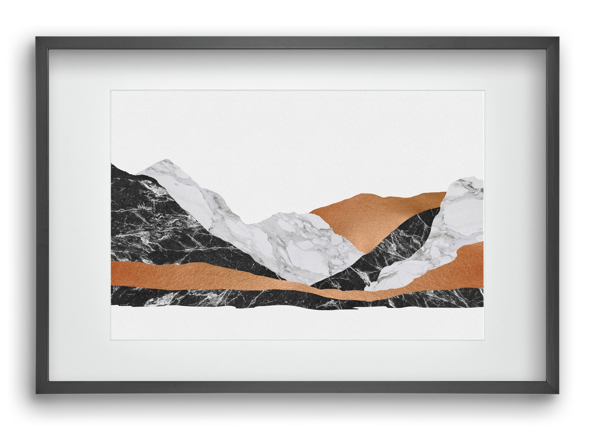 Marble Landscape I, 60x40 cm (45x30 cm), Fekete keret, paszpartuval