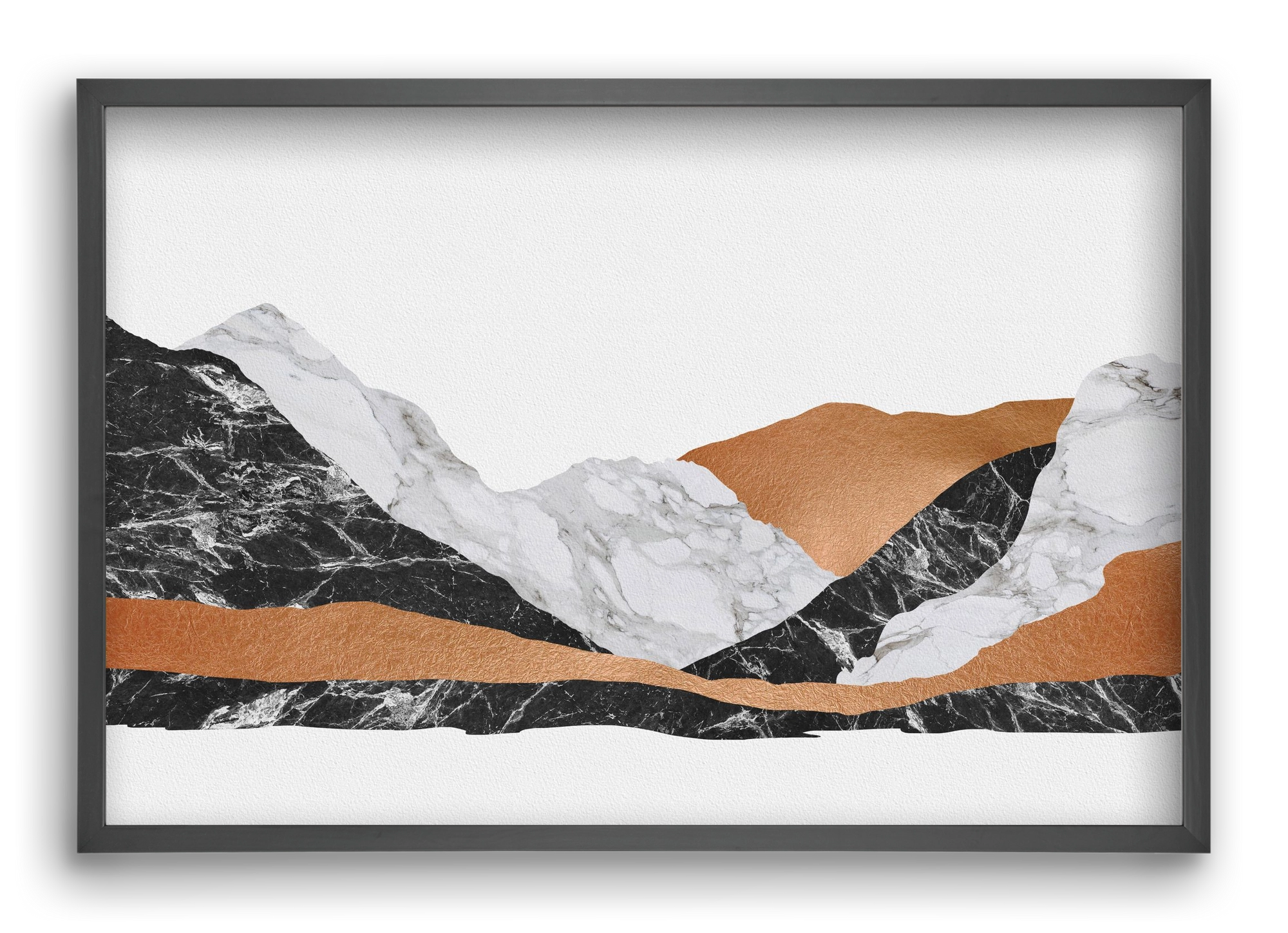 Marble Landscape I, 60x40 cm (60x40 cm), Fekete keret