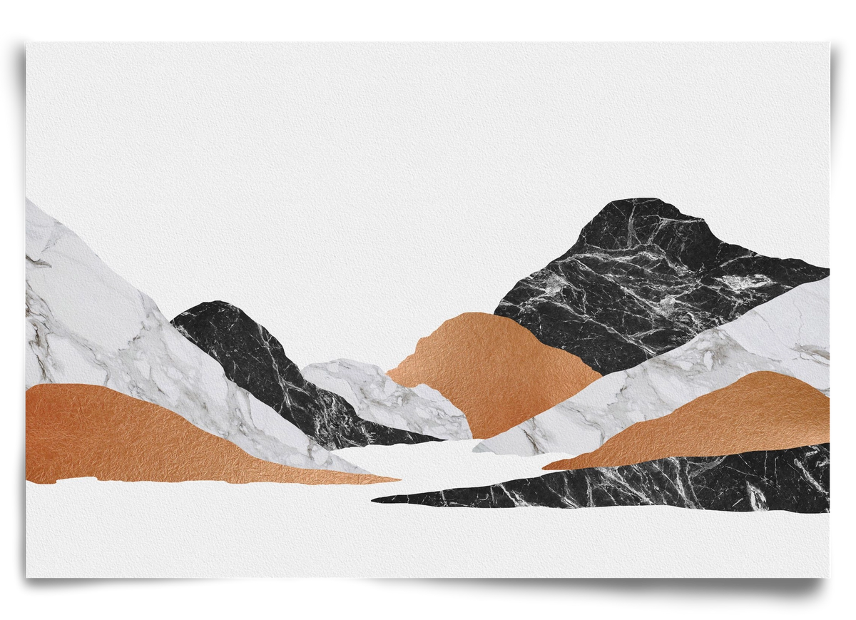 Marble Landscape II, 90x60 cm, Keret nélkül