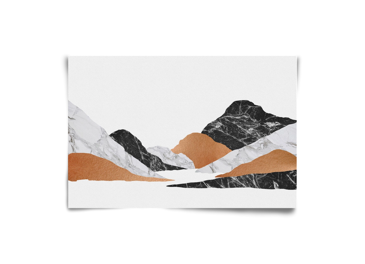 Marble Landscape II, 30x20 cm, Keret nélkül