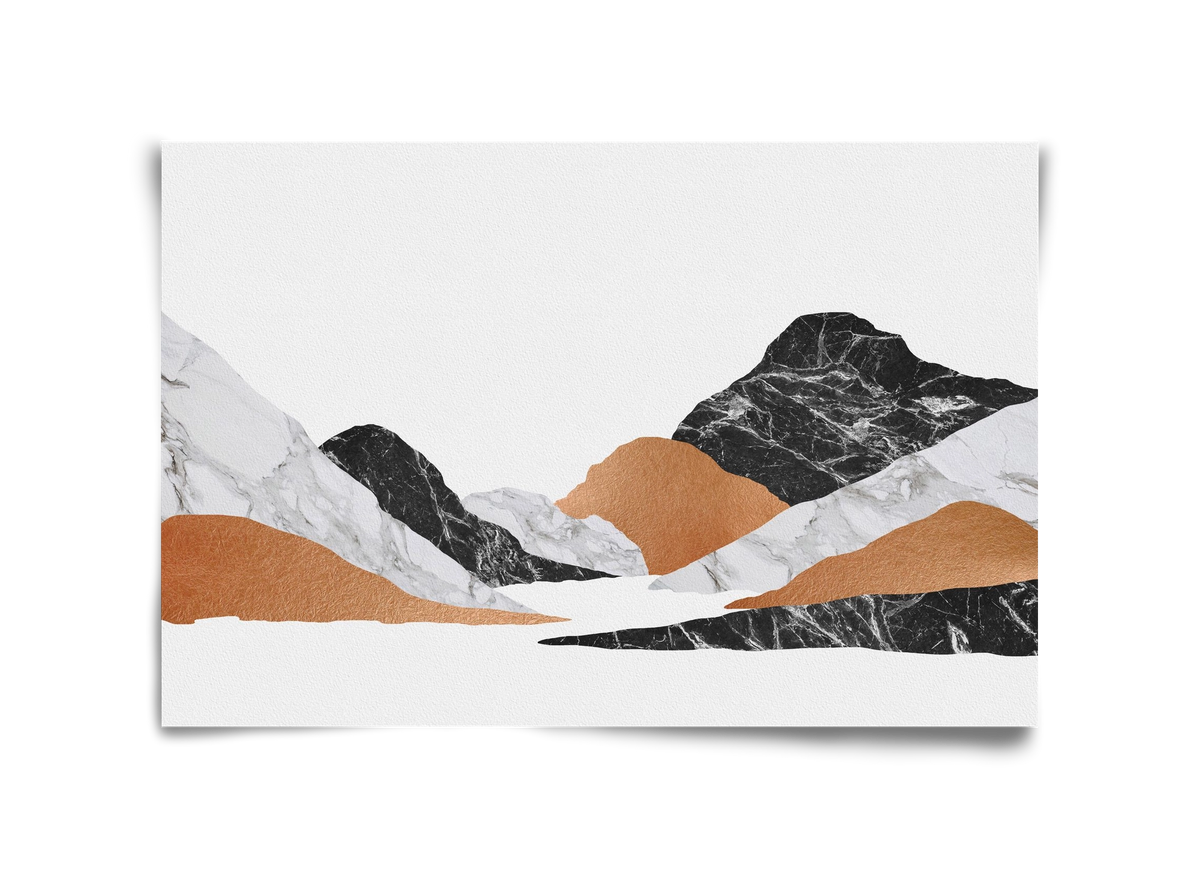 Marble Landscape II, 45x30 cm, Keret nélkül