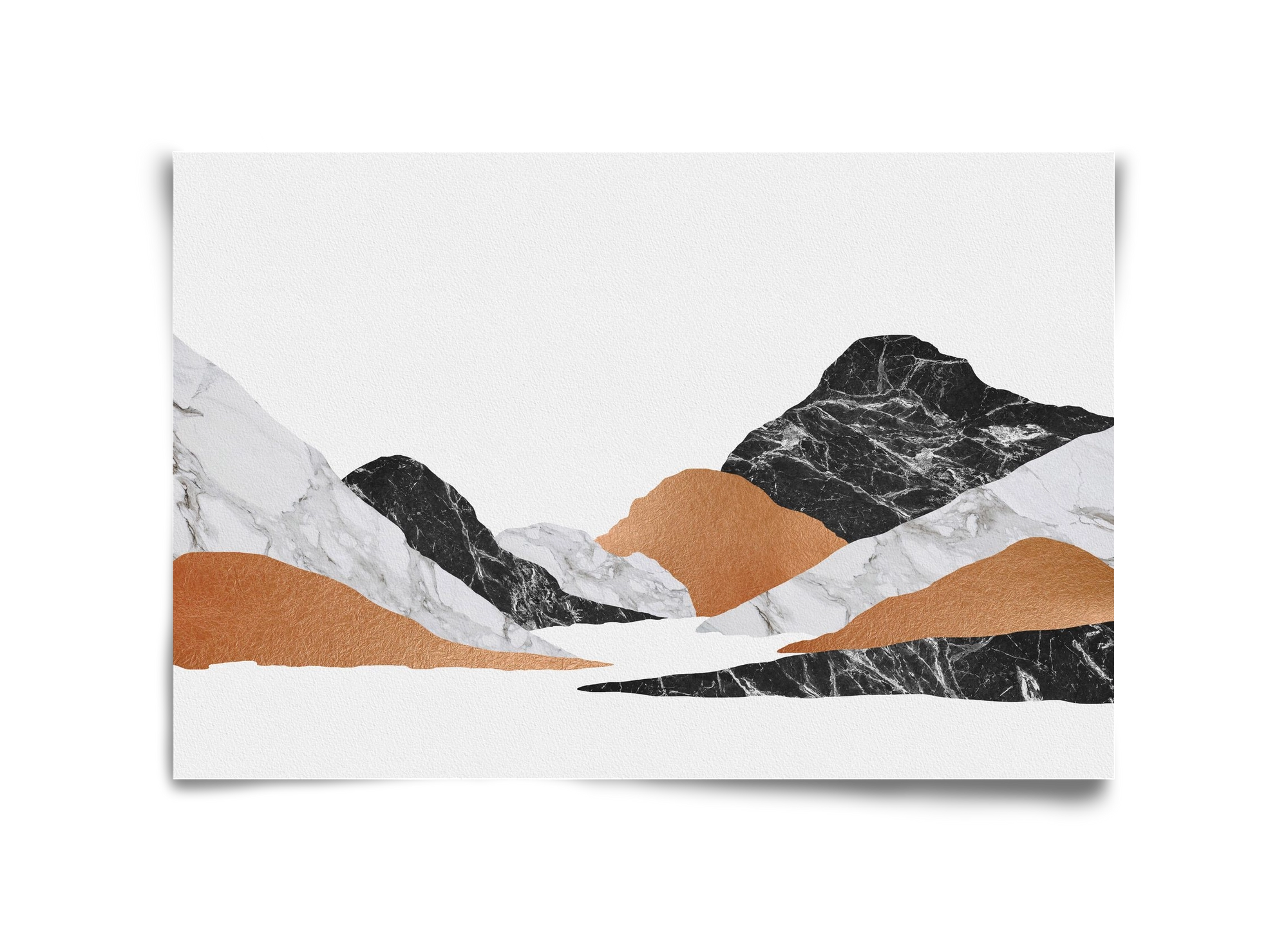 Marble Landscape II, 45x30 cm, Keret nélkül