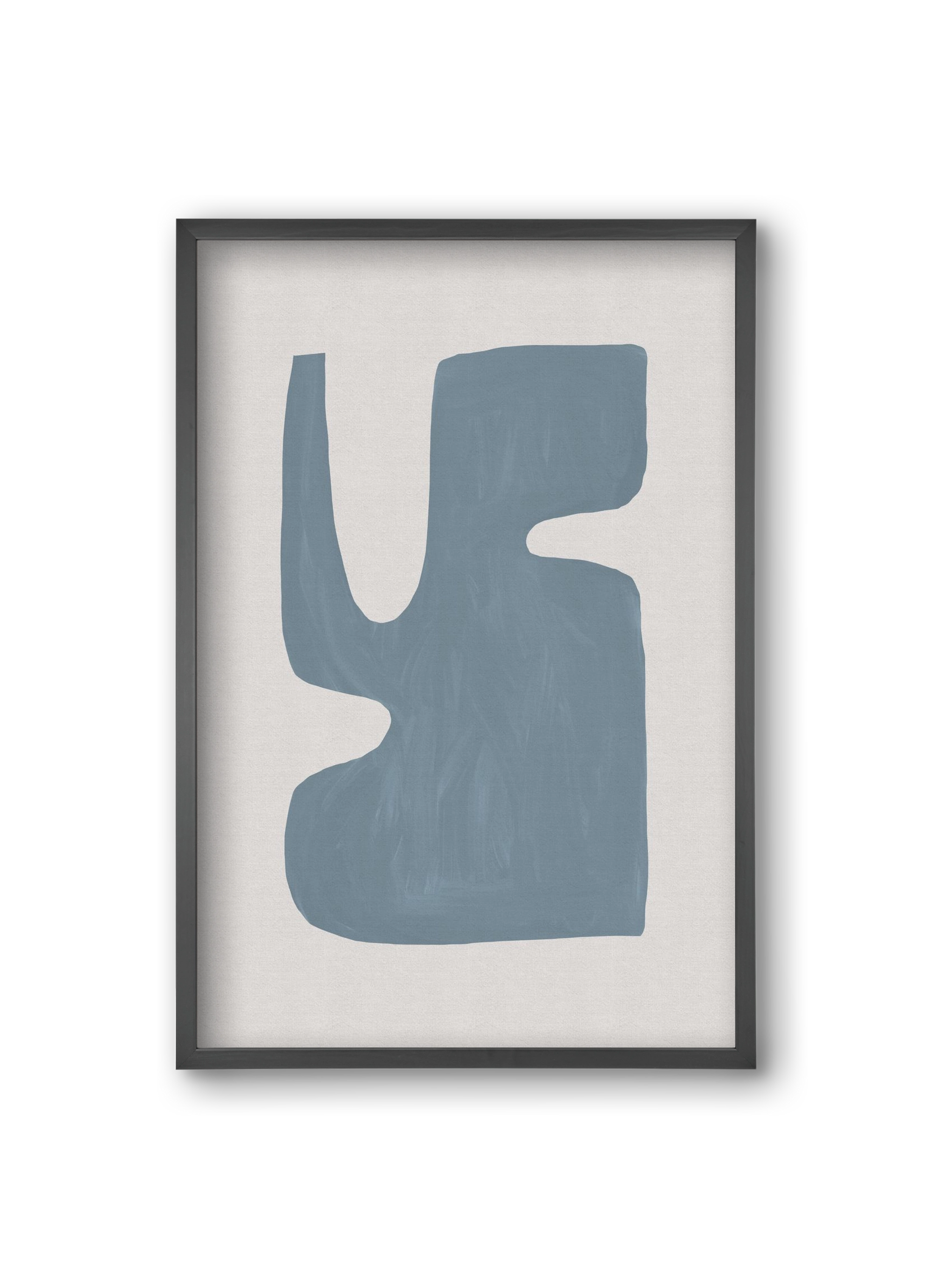 Mid Century Blue I, 20x30 cm (20x30 cm), Fekete keret