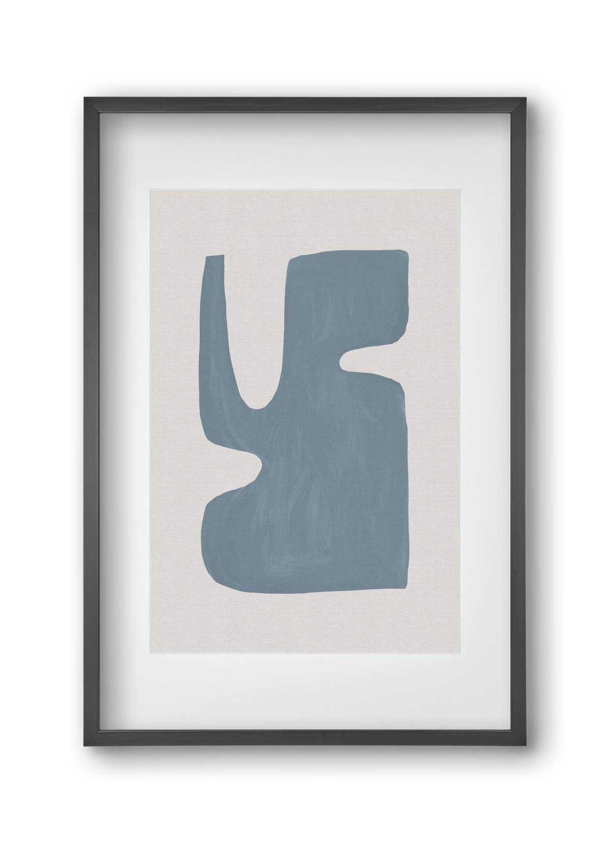 Mid Century Blue I, 30x45 cm (20x30 cm), Fekete keret, paszpartuval