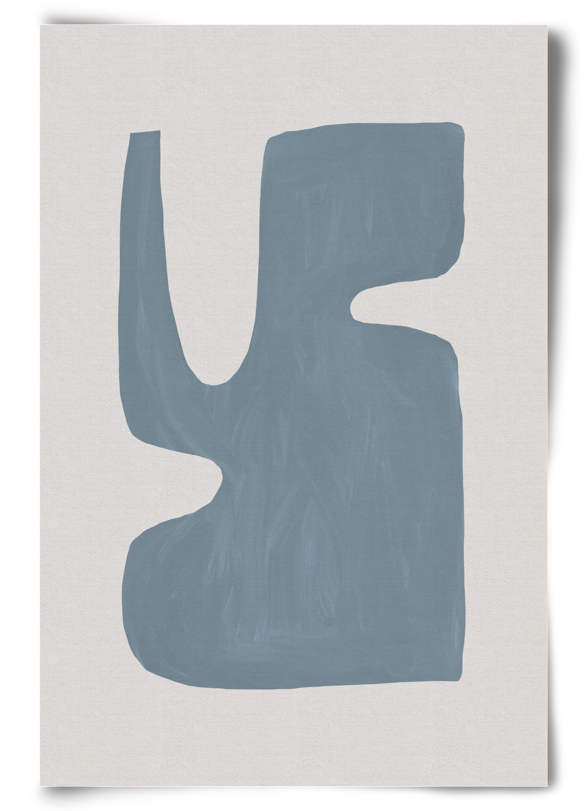 Mid Century Blue I, 60x90 cm, Keret nélkül