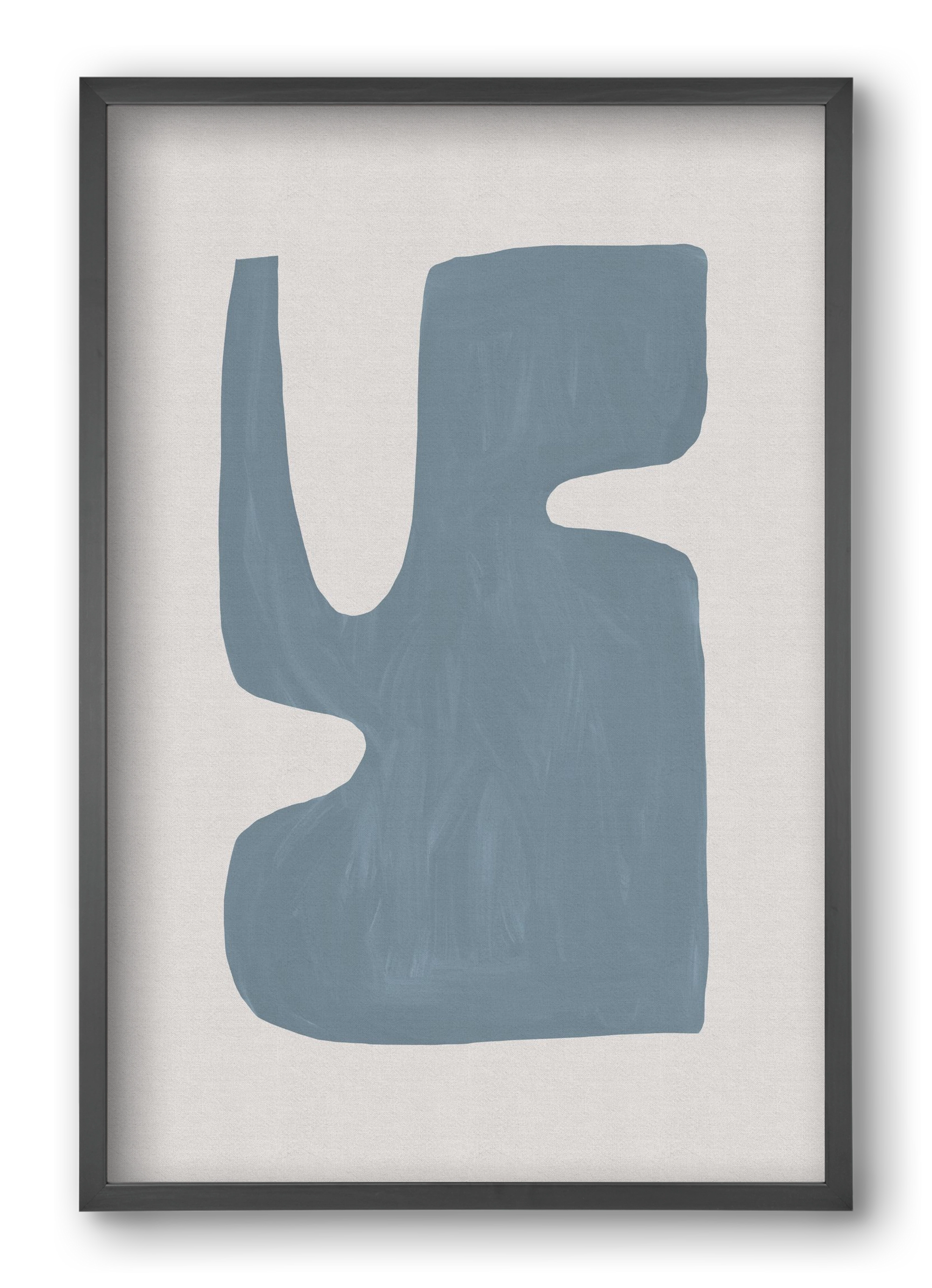Mid Century Blue I, 40x60 cm (40x60 cm), Fekete keret
