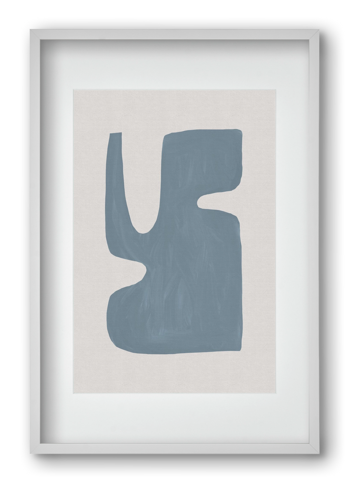 Mid Century Blue I, 40x60 cm (30x45 cm), Fehér keret, paszpartuval