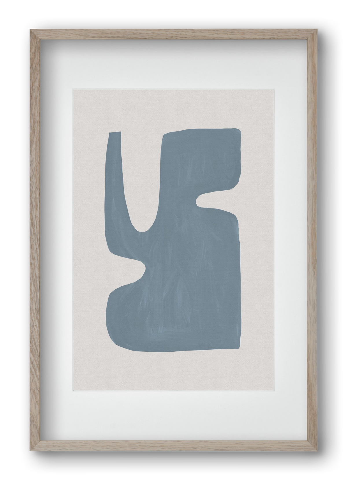 Mid Century Blue I, 40x60 cm (30x45 cm), Tölgy keret, paszpartuval