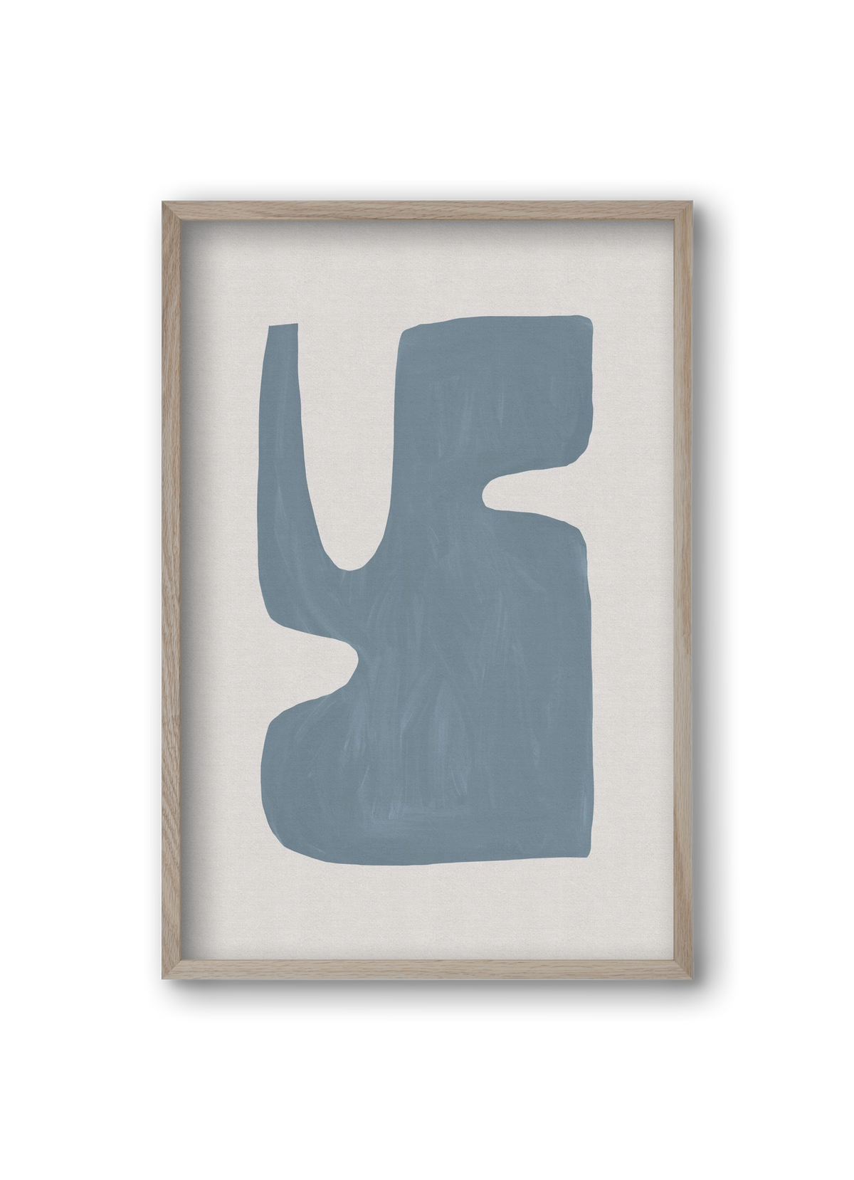 Mid Century Blue I, 20x30 cm (20x30 cm), Tölgy keret