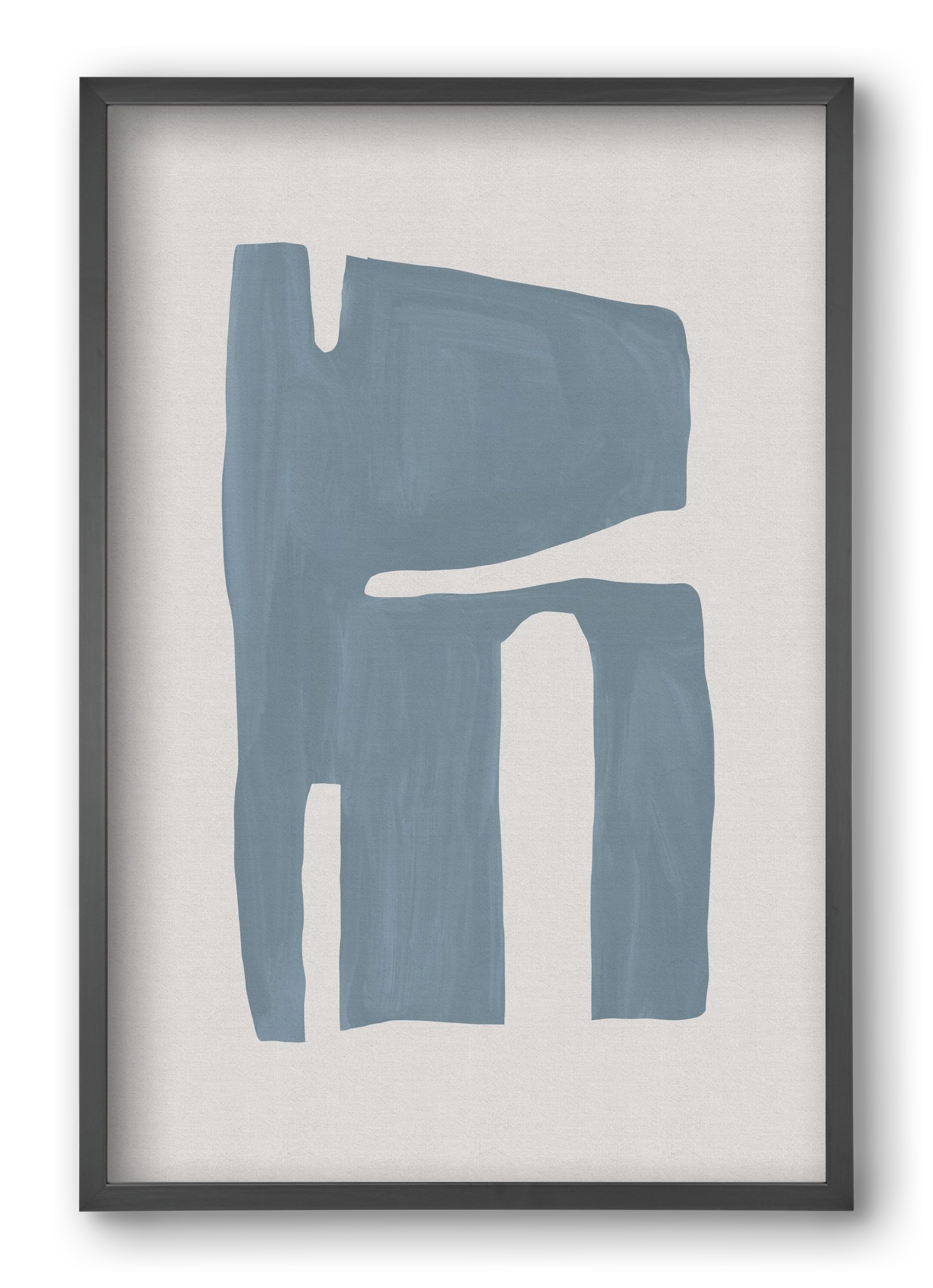 Mid Century Blue II, 40x60 cm (40x60 cm), Fekete keret