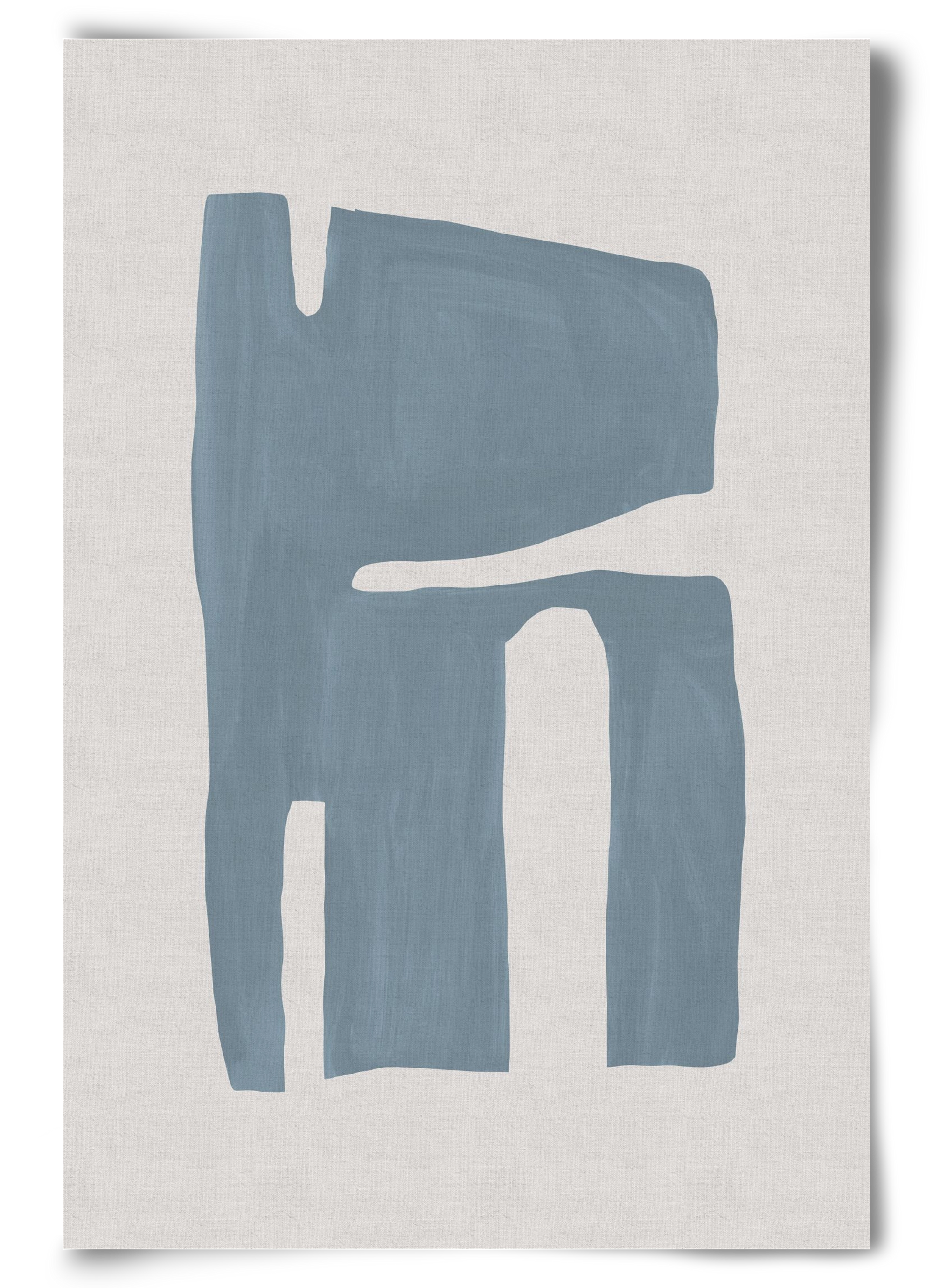 Mid Century Blue II, 60x90 cm, Keret nélkül