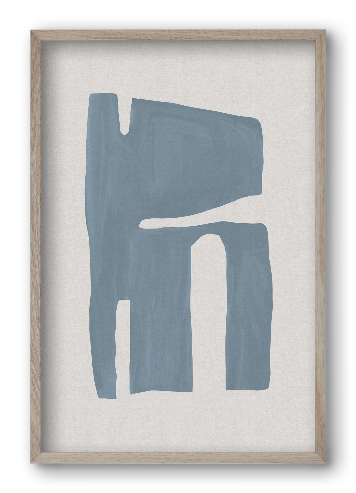 Mid Century Blue II, 40x60 cm (40x60 cm), Tölgy keret