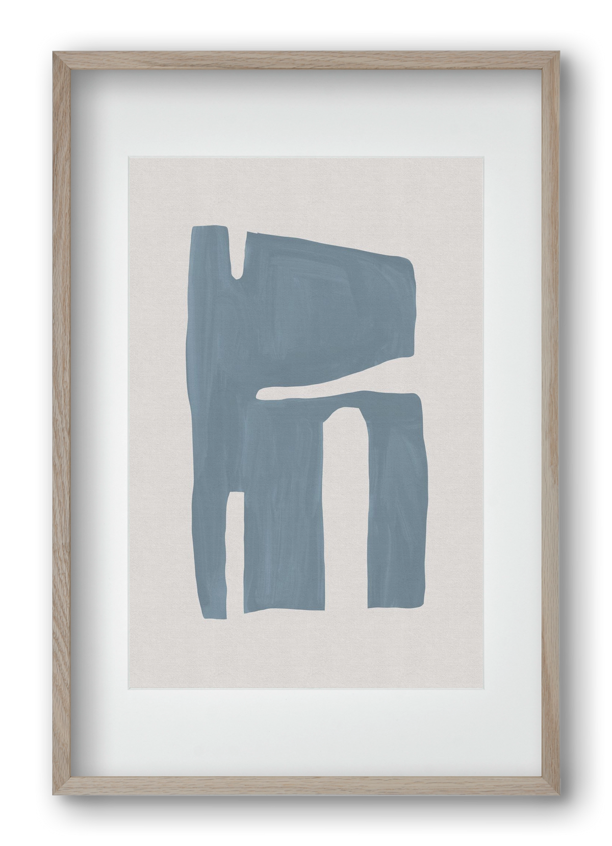 Mid Century Blue II, 40x60 cm (30x45 cm), Tölgy keret, paszpartuval