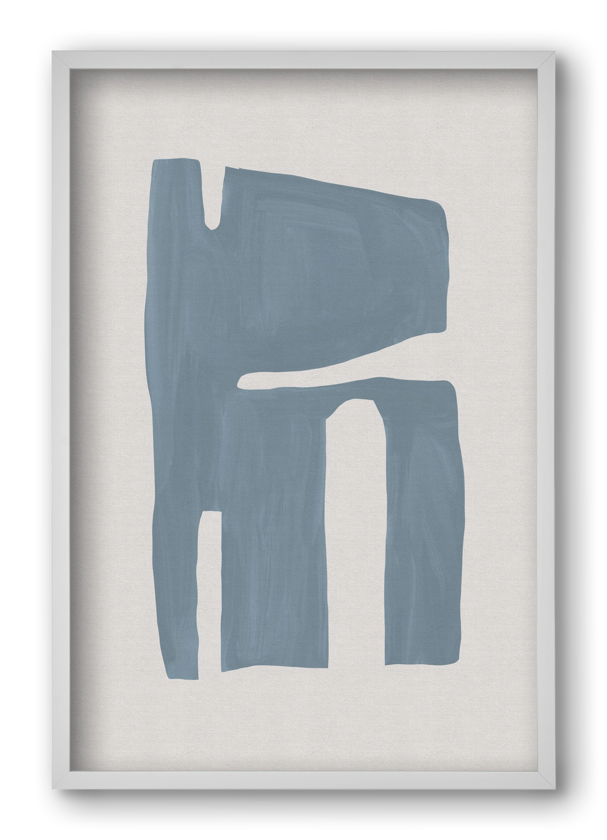 Mid Century Blue II, 40x60 cm (40x60 cm), Fehér keret