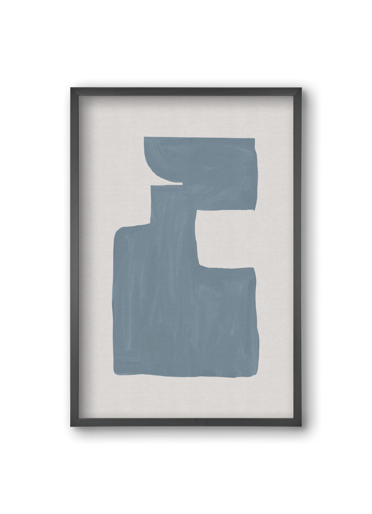 Mid Century Blue III, 20x30 cm (20x30 cm), Fekete keret