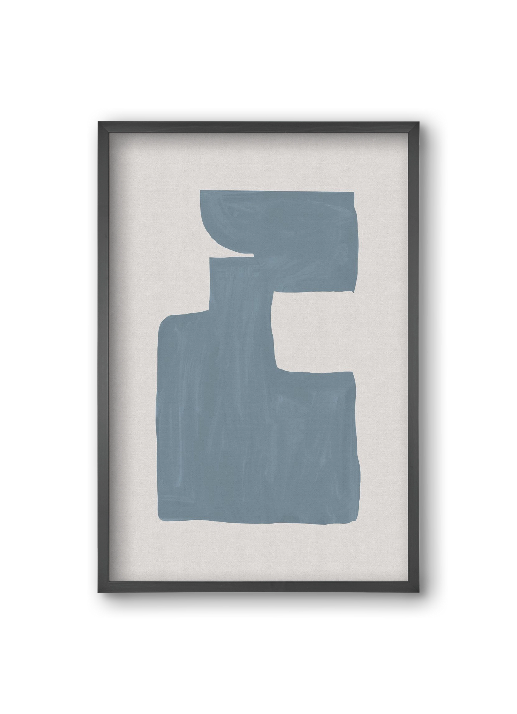 Mid Century Blue III, 20x30 cm (20x30 cm), Fekete keret