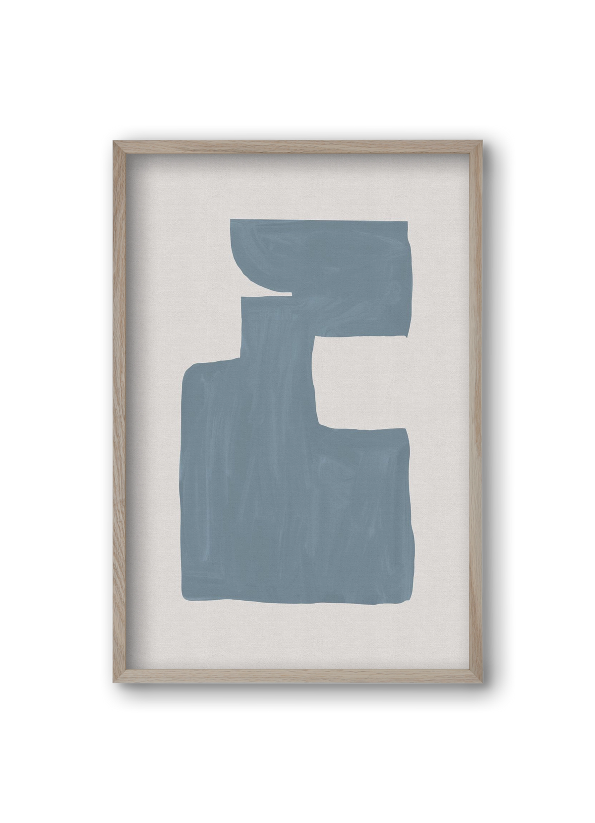 Mid Century Blue III, 20x30 cm (20x30 cm), Tölgy keret